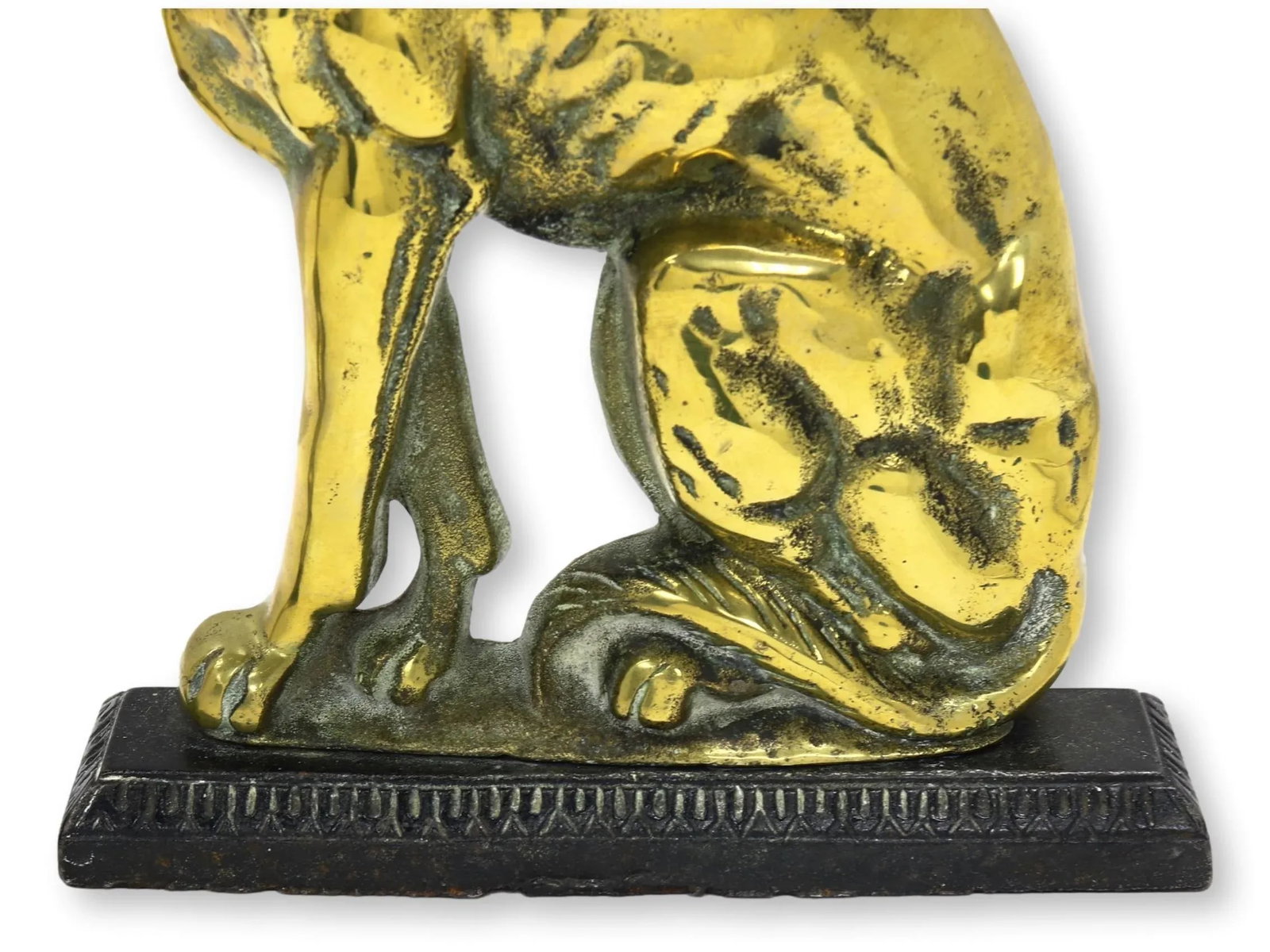 Tall 19th-Century Whippet Fireplace Ornaments / Doorstops - 2