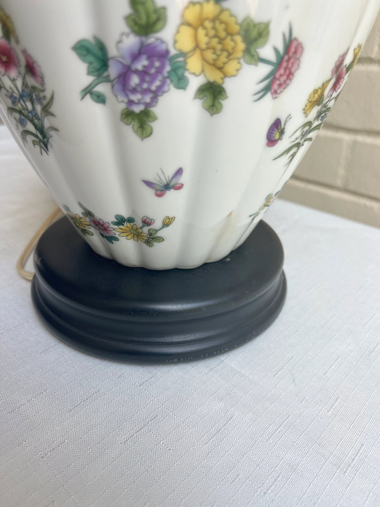 Vintage Chinoiserie Limoge Style Porcelain Famille Verte Style Ginger Jar Table Lamp - - 9