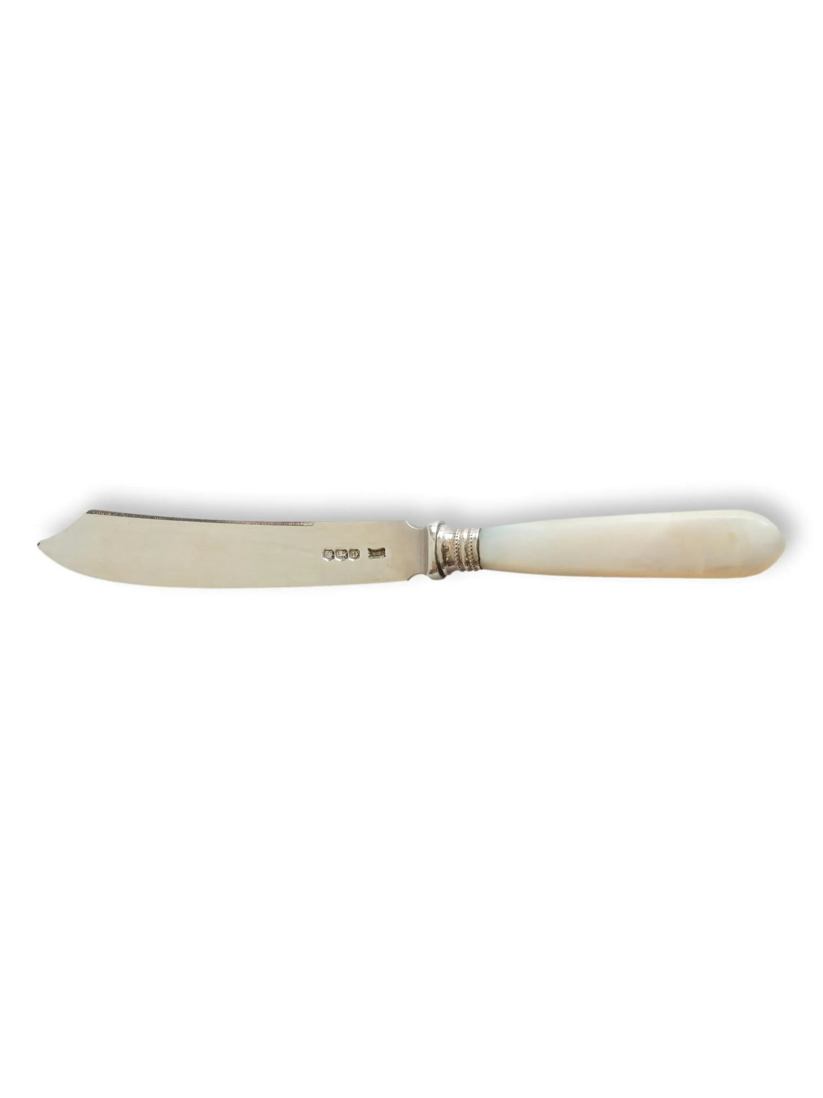 Walker & Hall Sterling & Pearl Dessert / Fruit Knives - 2