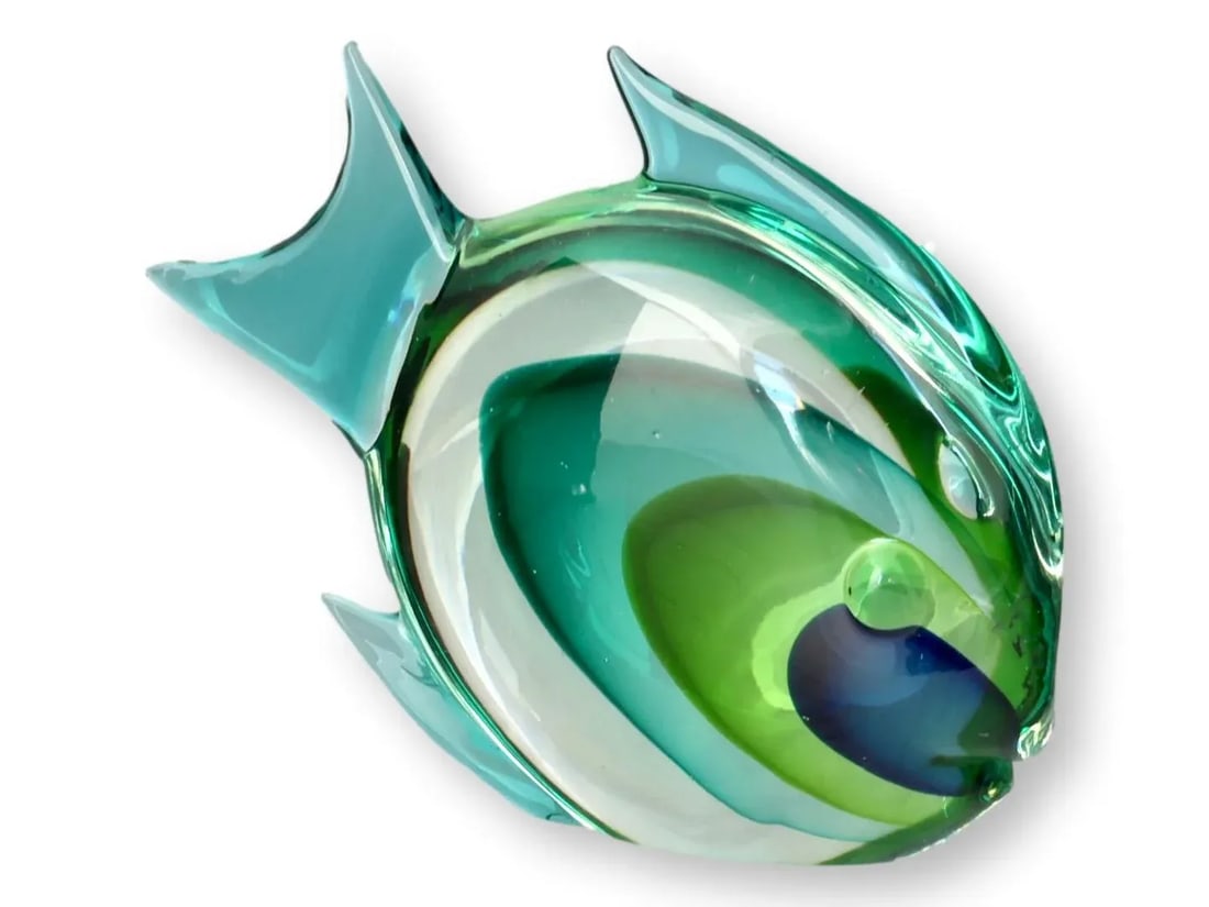 Hand-Blown Murano Art Glass Fish - 3