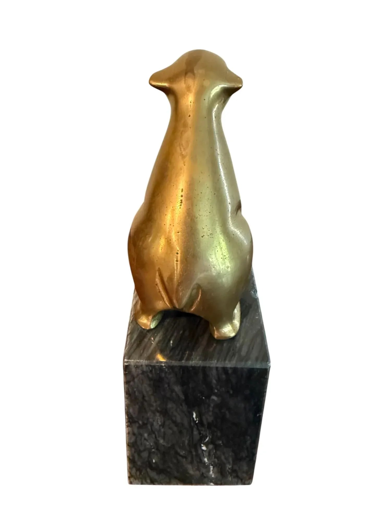 Mid 20th Century Brass Bear Bookend - 5
