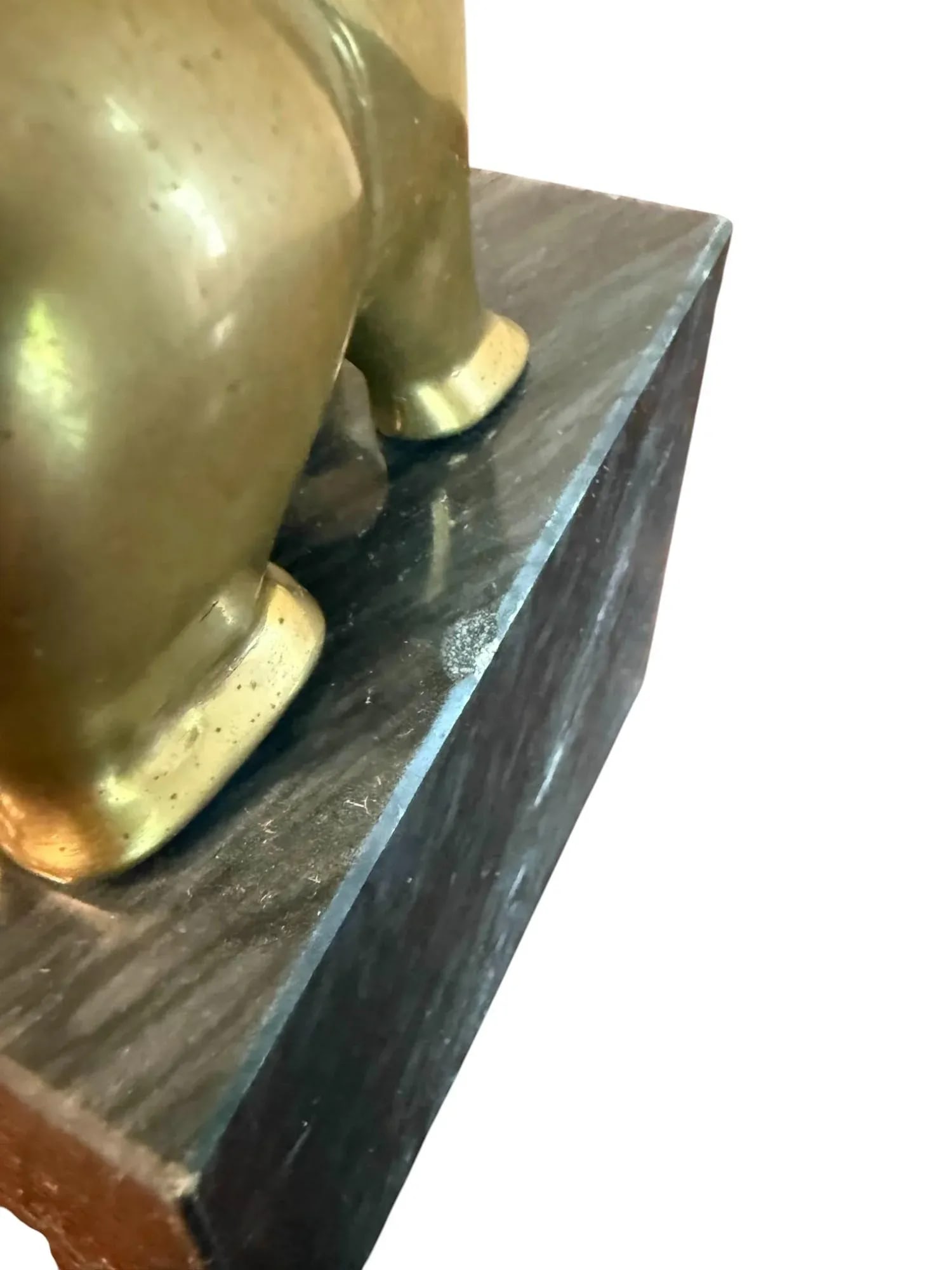 Mid 20th Century Brass Bear Bookend - 8
