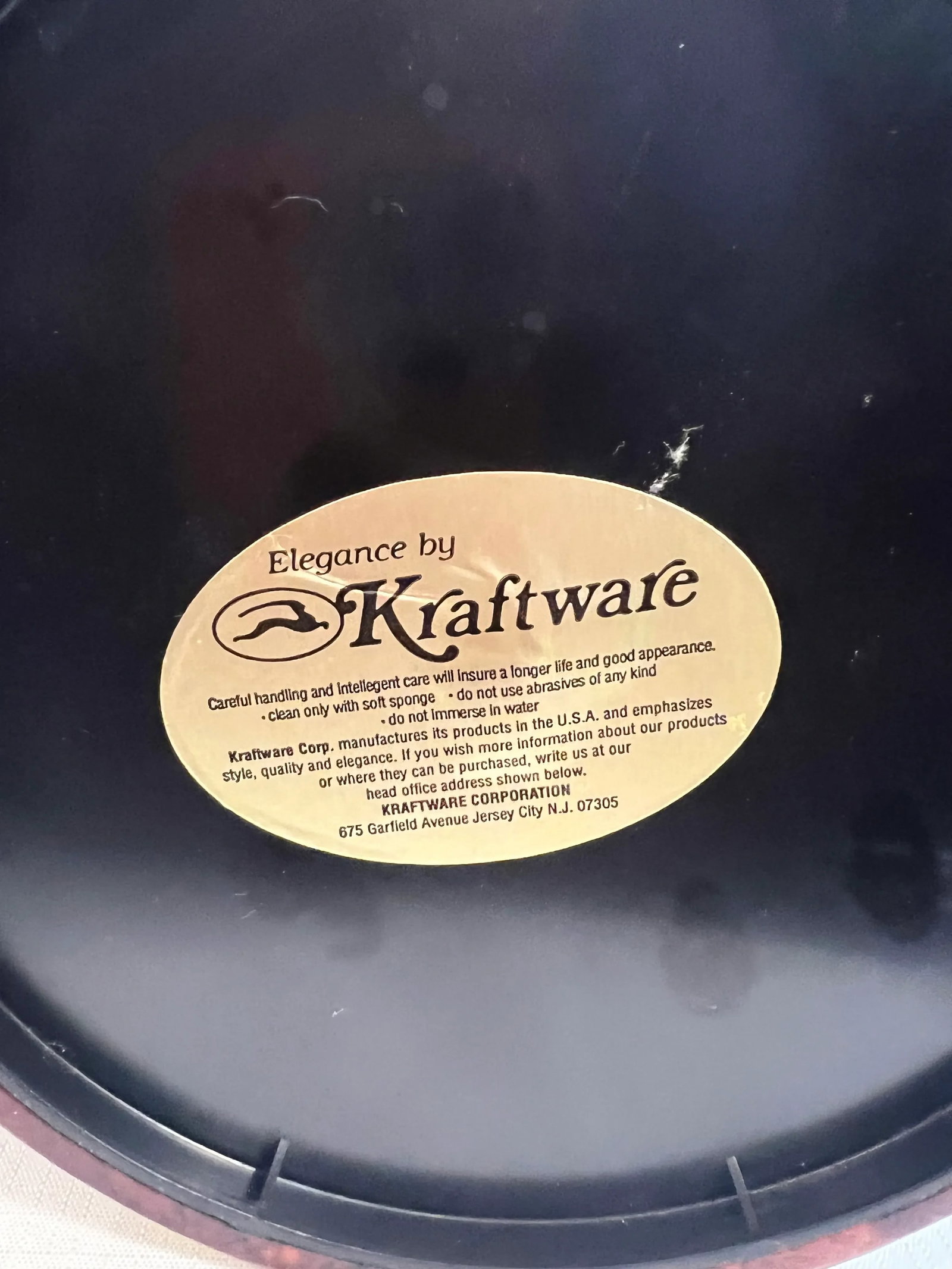 Vintage Mid-Century Kraftware Faux Tortoise Shell Ice Bucket - 5