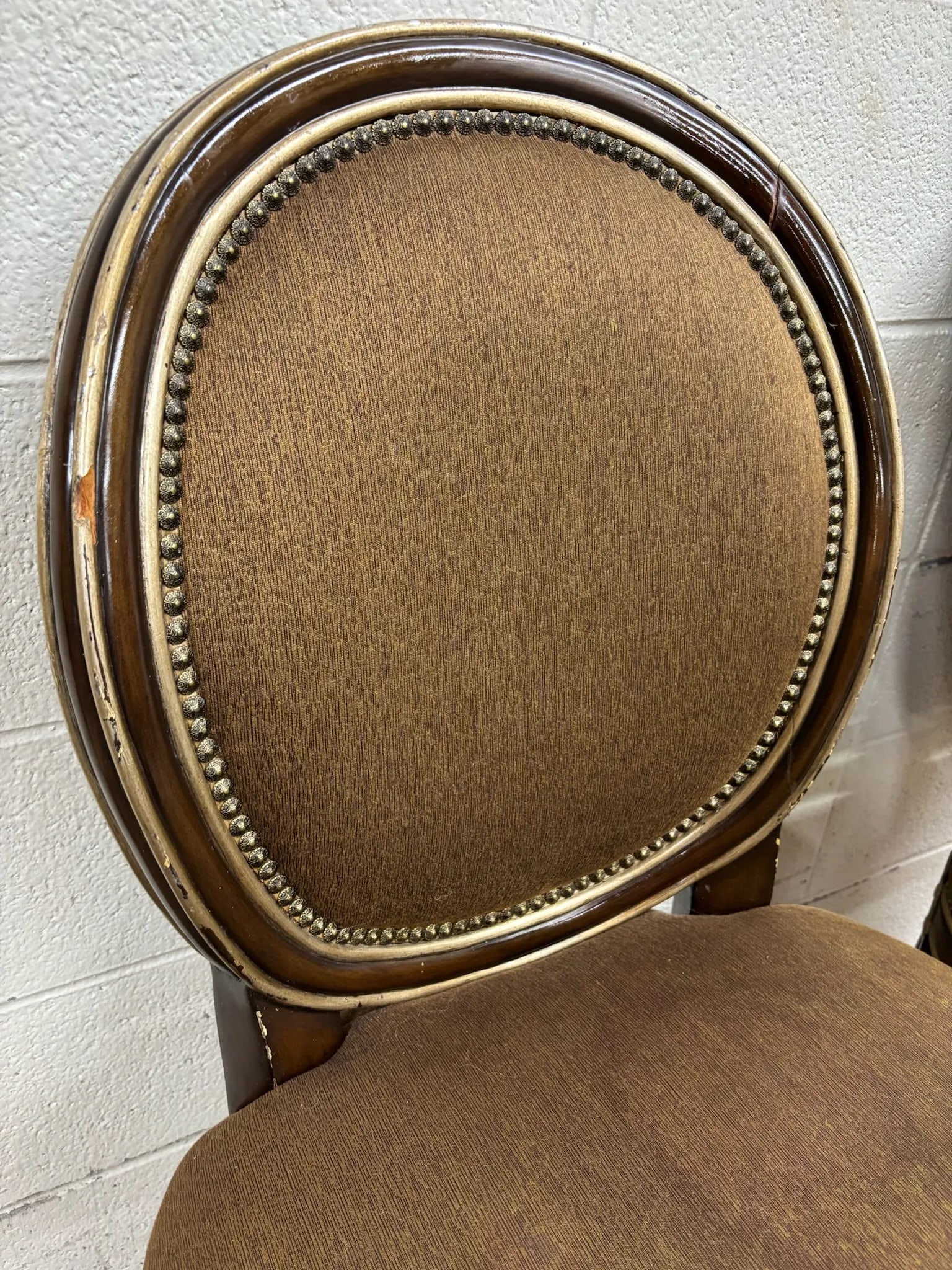 Marge Carson French Louis XVI Style Round Back Bar Stools - 4