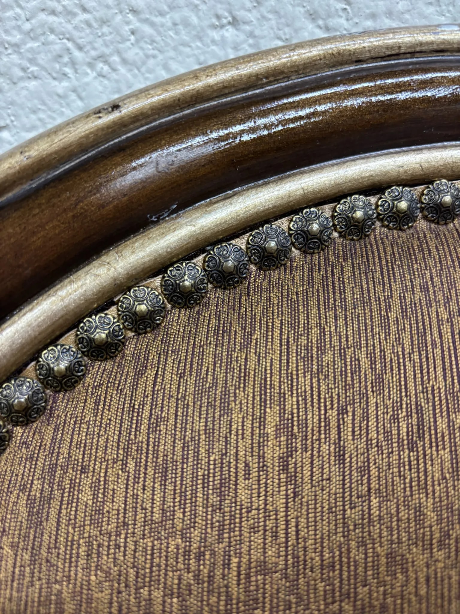 Marge Carson French Louis XVI Style Round Back Bar Stools - 5