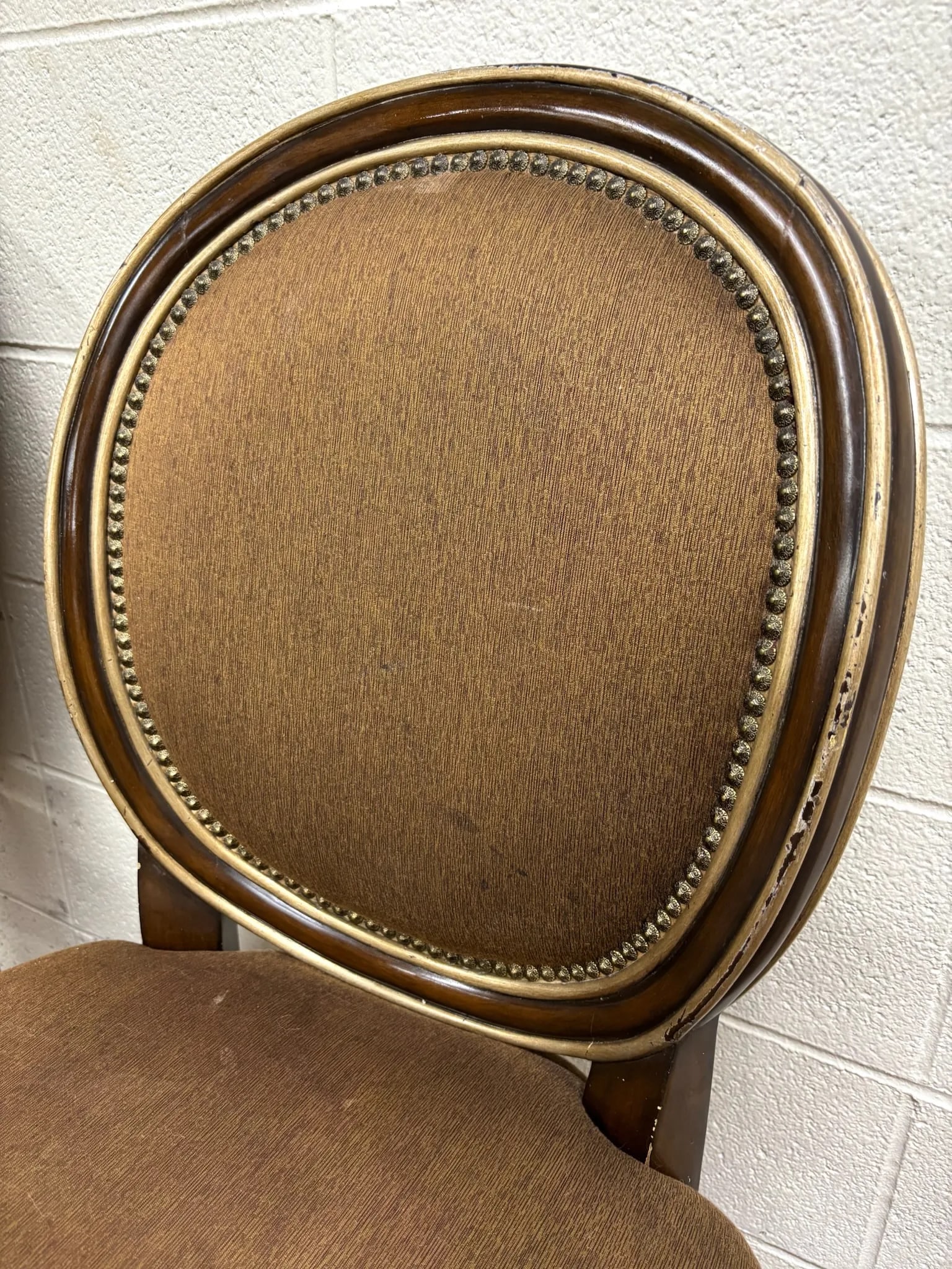 Marge Carson French Louis XVI Style Round Back Bar Stools - 7