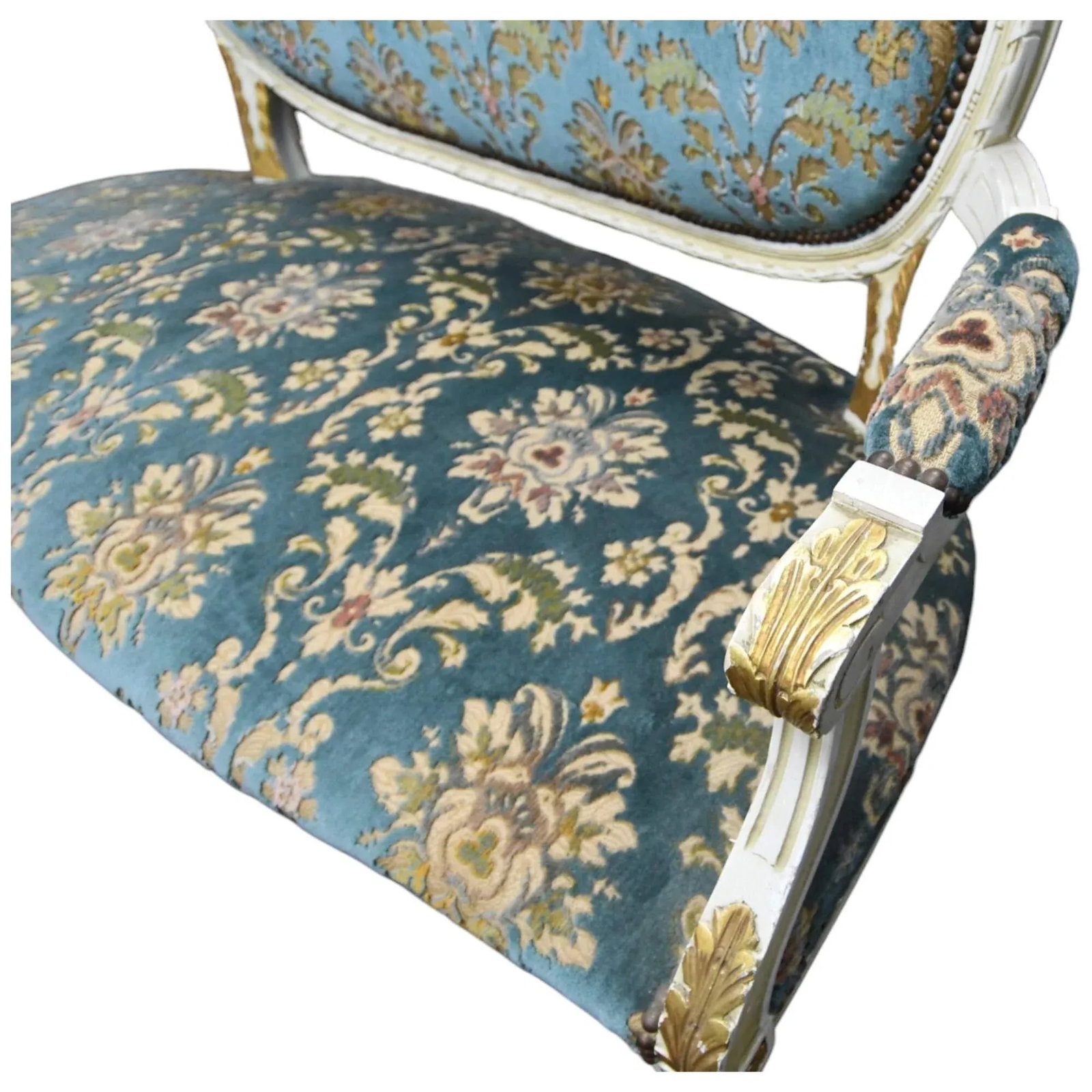 Mid 20th Century French Louis XVI Carved Settee - 5