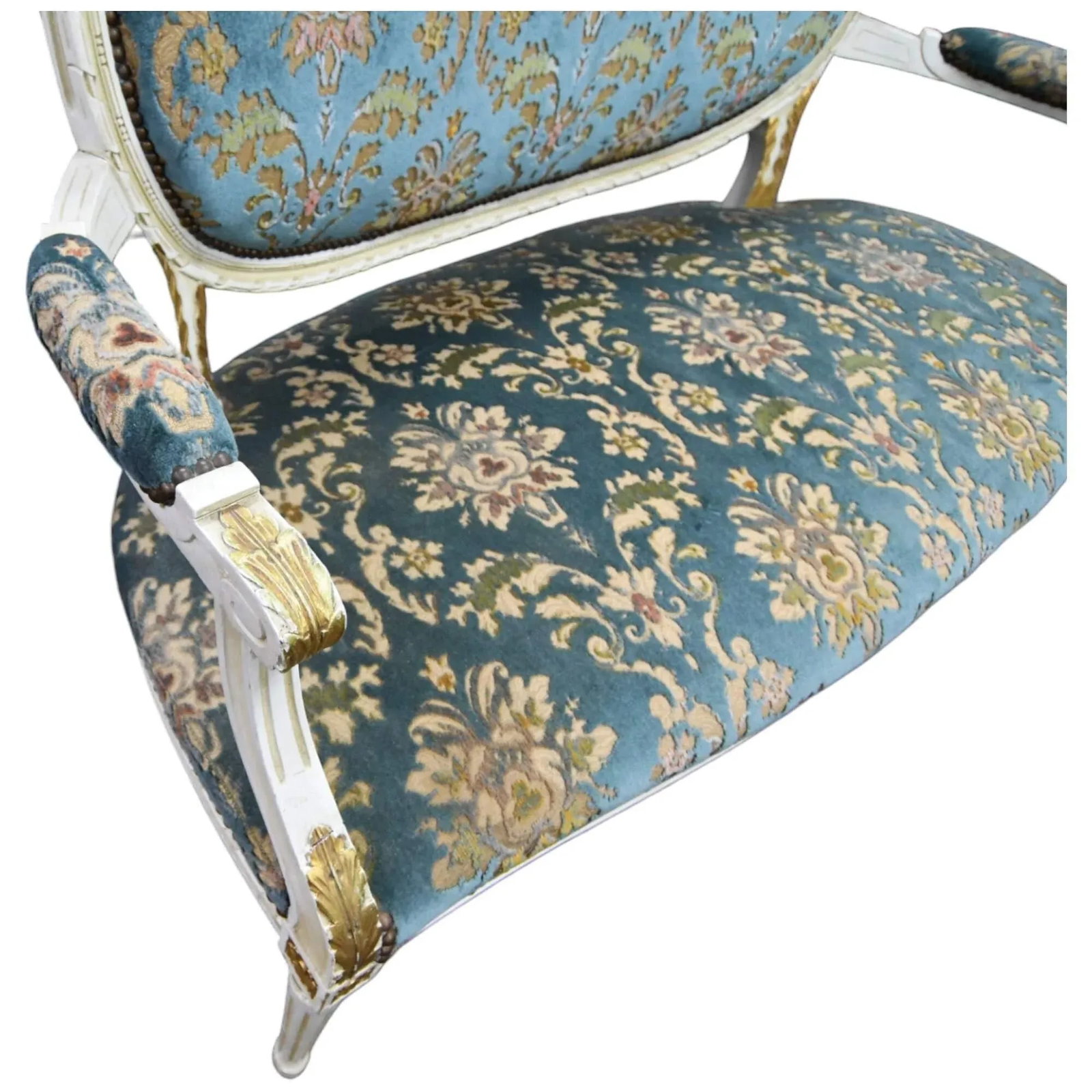 Mid 20th Century French Louis XVI Carved Settee - 6