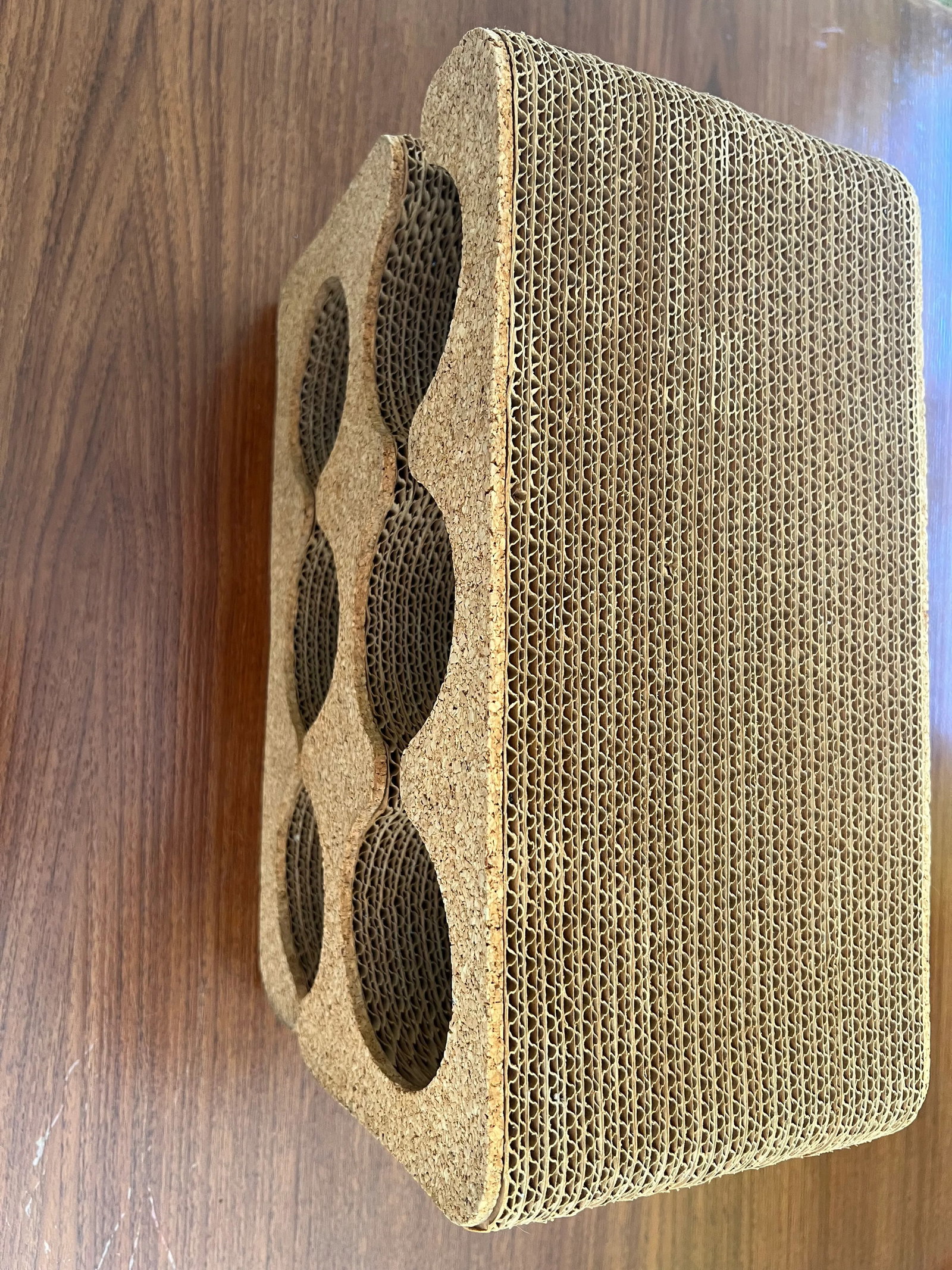 1980s Frank Gehry Easy Edges Cork and Cardboard Six Bottle Wine Holder - 5