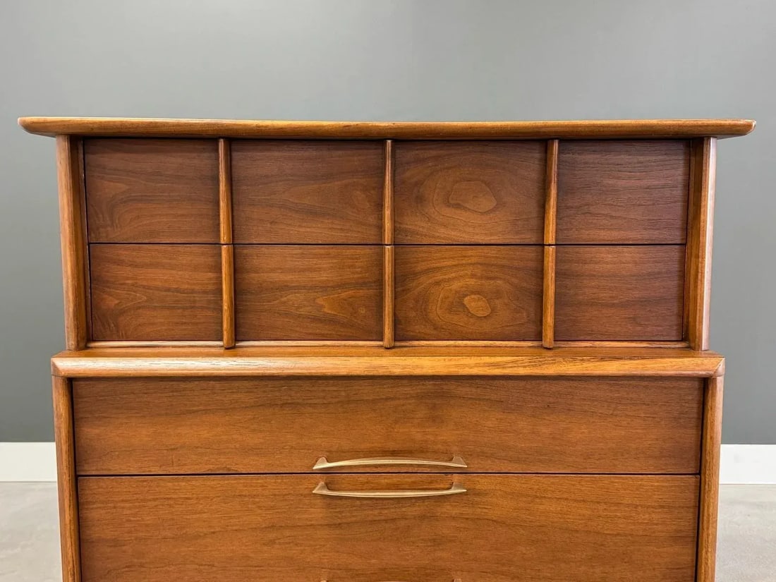 1960s Kent Coffey Foreteller Walnut Tall Dresser - 2