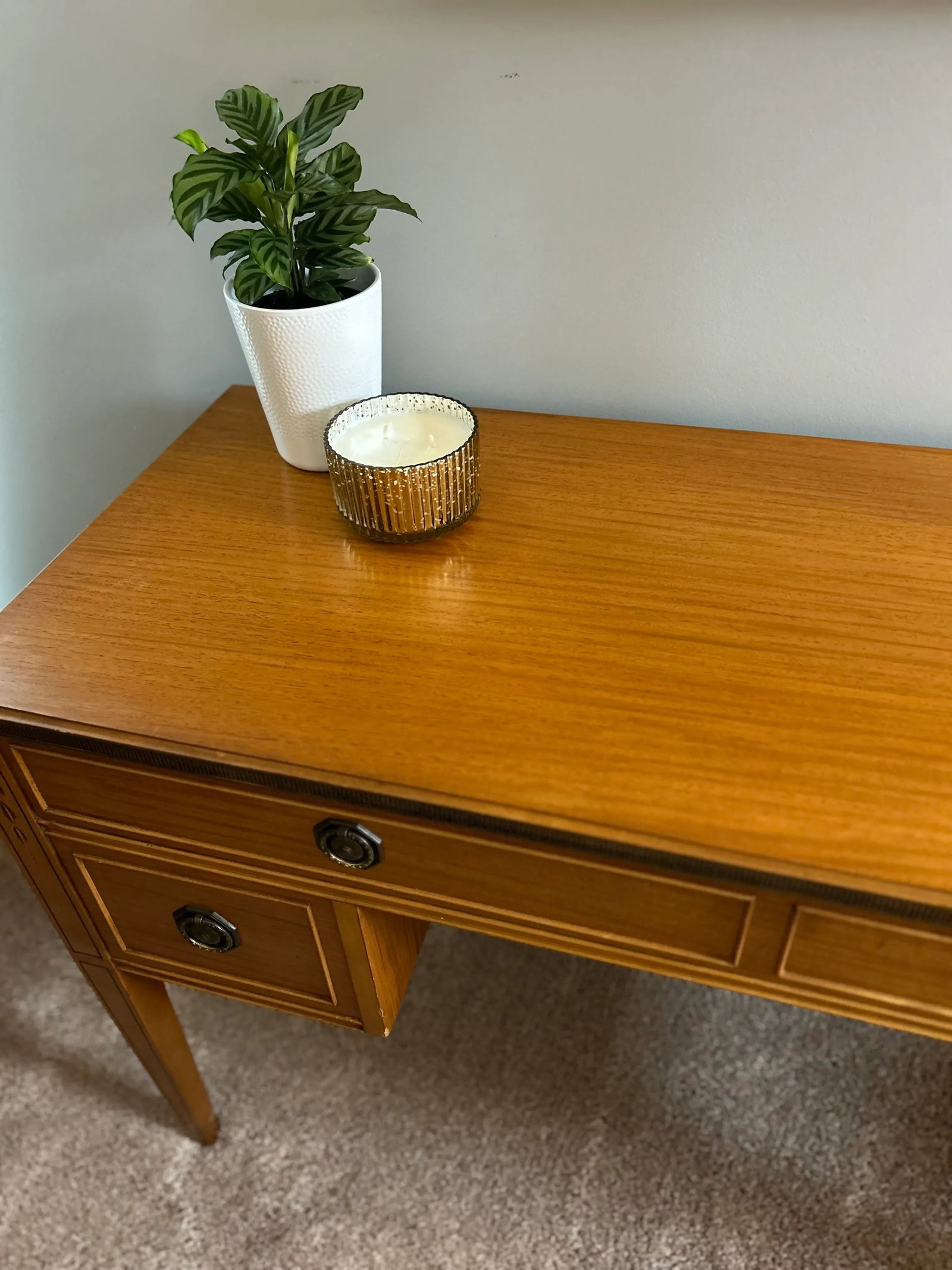 Antique Federal Style Writing Desk - Irwin Furniture Grand Rapids Vintage - 10