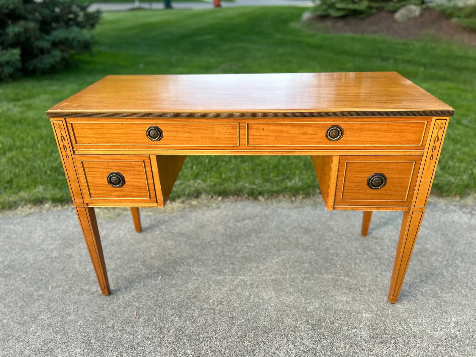 Antique Federal Style Writing Desk - Irwin Furniture Grand Rapids Vintage - 3