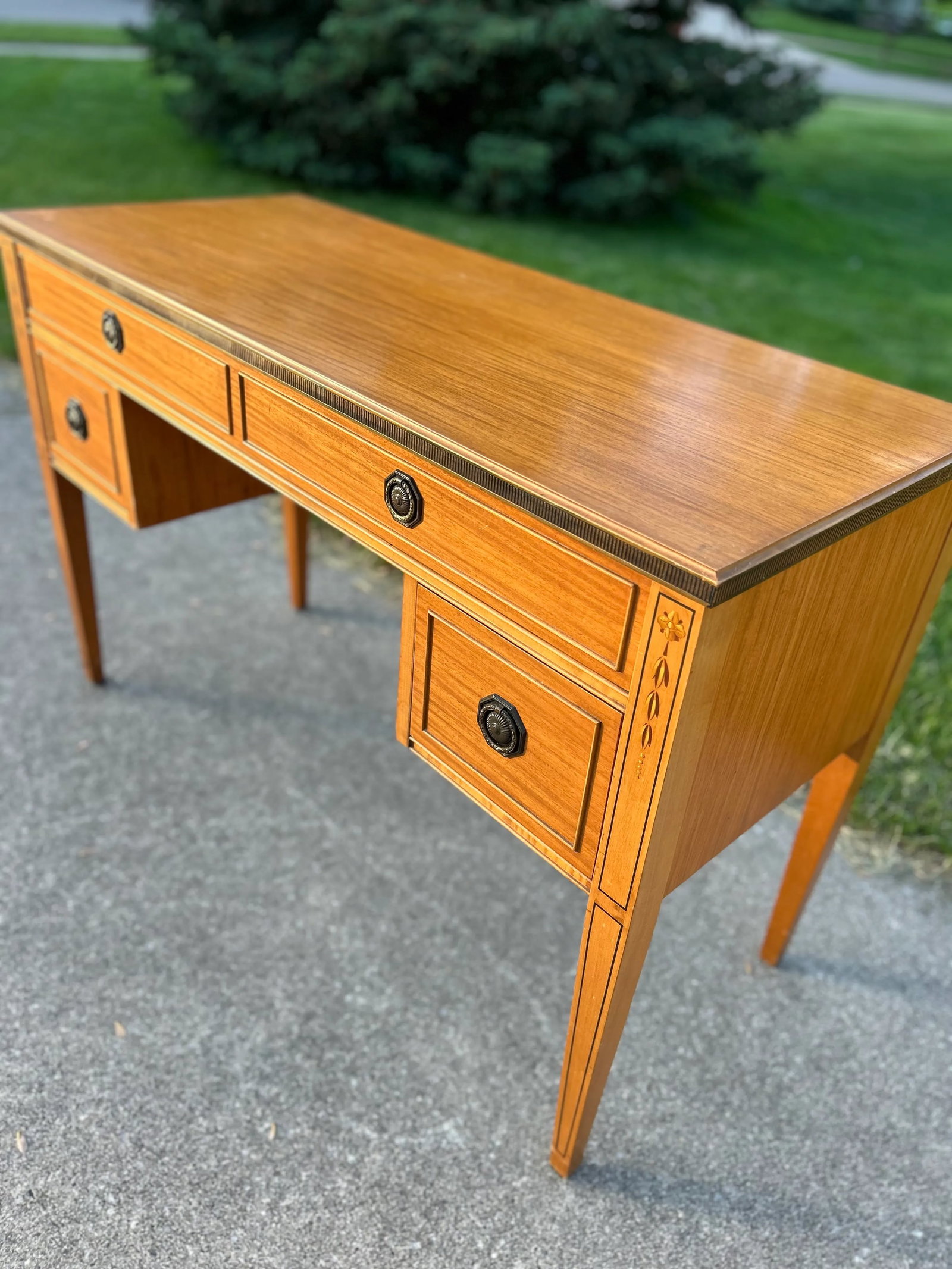 Antique Federal Style Writing Desk - Irwin Furniture Grand Rapids Vintage - 6
