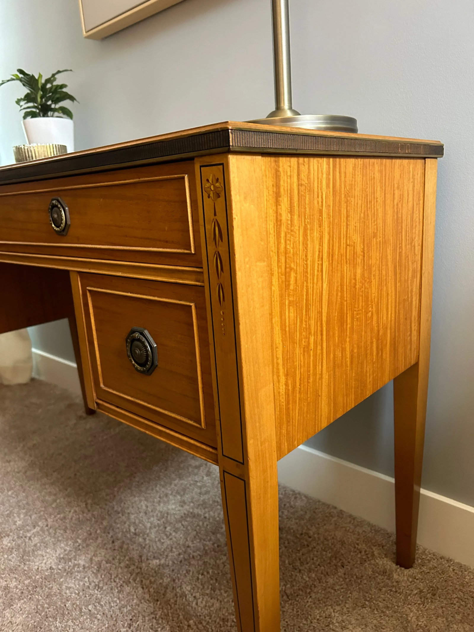 Antique Federal Style Writing Desk - Irwin Furniture Grand Rapids Vintage - 9