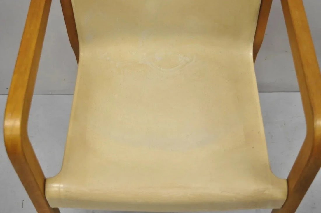 Mid 20th Century Gerd Lange Thonet Molded Plastic and Birch Wood Mid Century Modern Arm Chair - 5