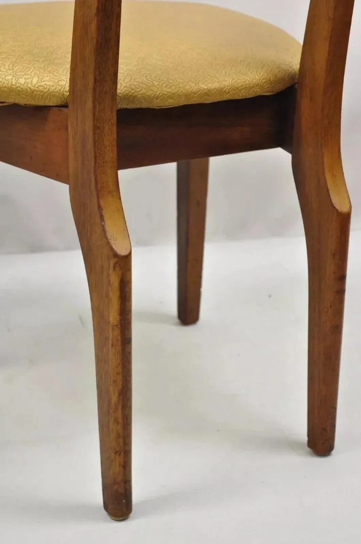 Mid 20th Century Vintage John Van Koert Style Drexel "Counterpoint" Cherry Dining Side Chair - A Pai - 11