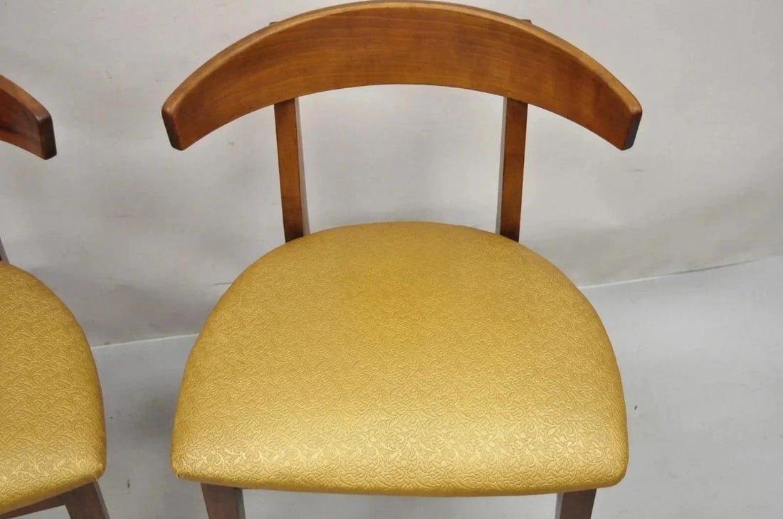 Mid 20th Century Vintage John Van Koert Style Drexel "Counterpoint" Cherry Dining Side Chair - A Pai - 4