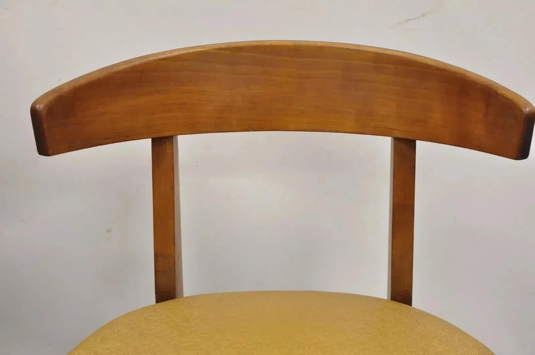 Mid 20th Century Vintage John Van Koert Style Drexel "Counterpoint" Cherry Dining Side Chair - A Pai - 6