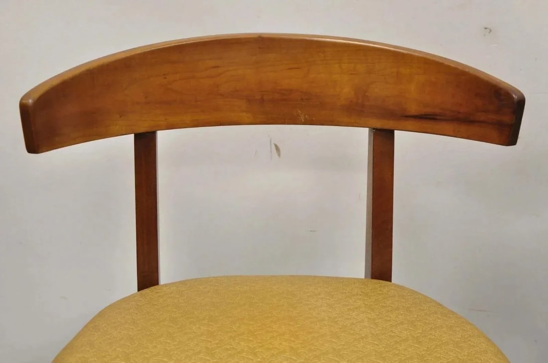 Mid 20th Century Vintage John Van Koert Style Drexel "Counterpoint" Cherry Dining Side Chair - A Pai - 7
