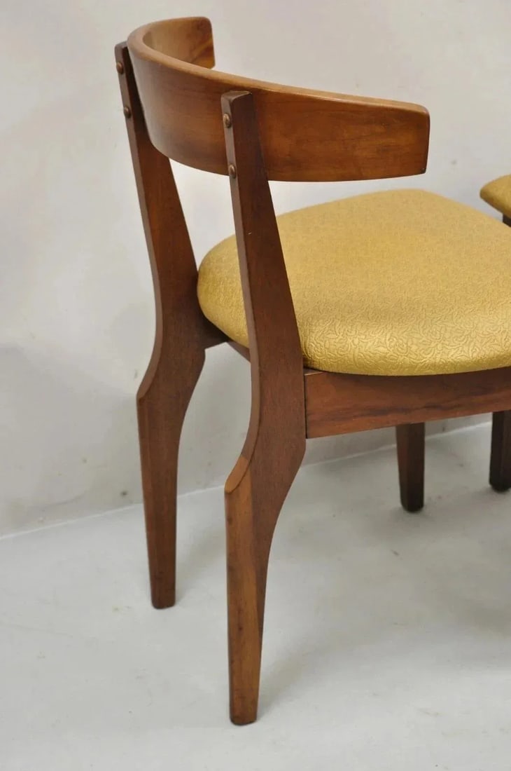Mid 20th Century Vintage John Van Koert Style Drexel "Counterpoint" Cherry Dining Side Chair - A Pai - 8