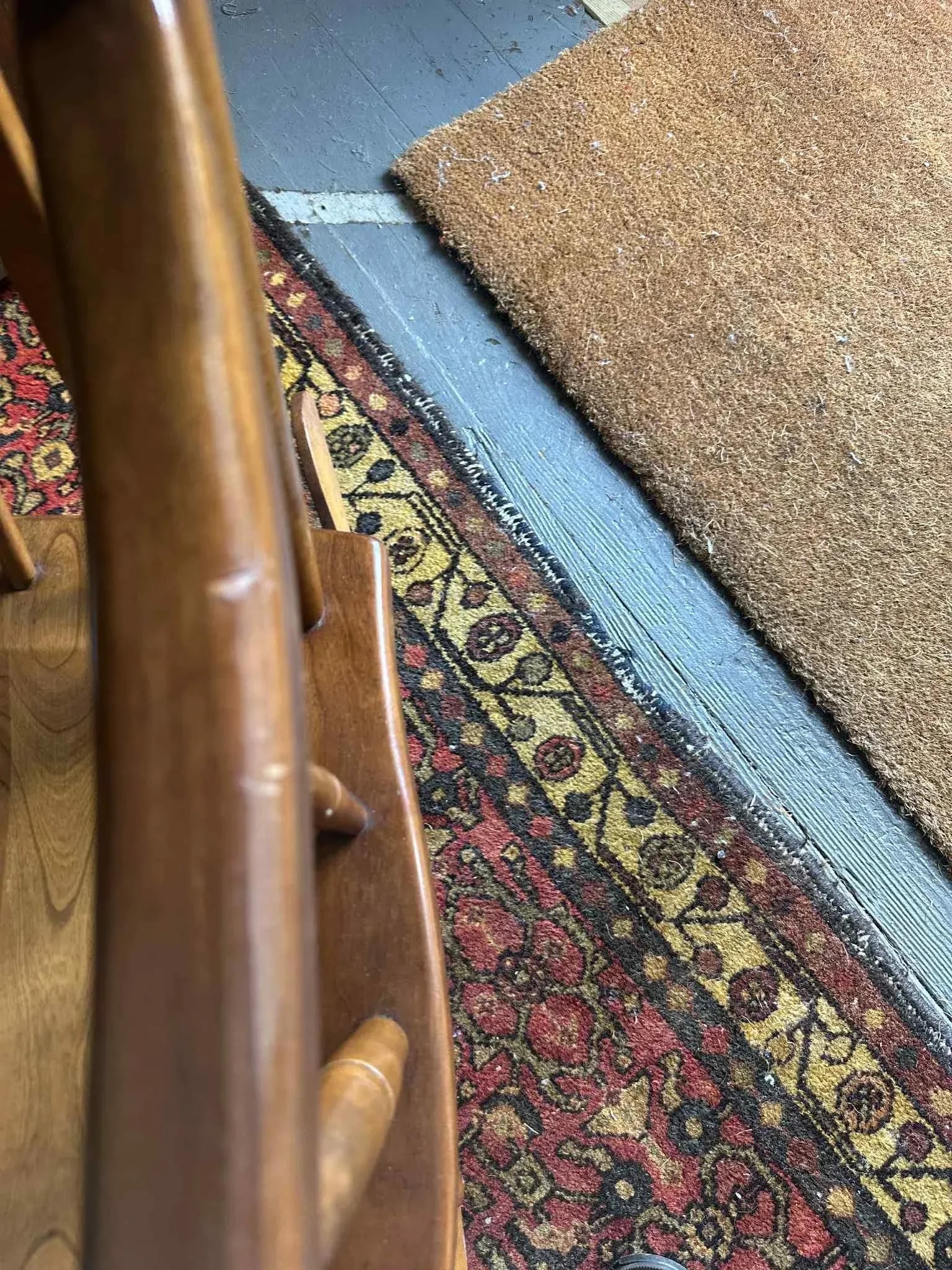 Stickley Cherry Wood Cattail Rocking Chair - Vintage Mid 20th Century Dated 1956 - 6