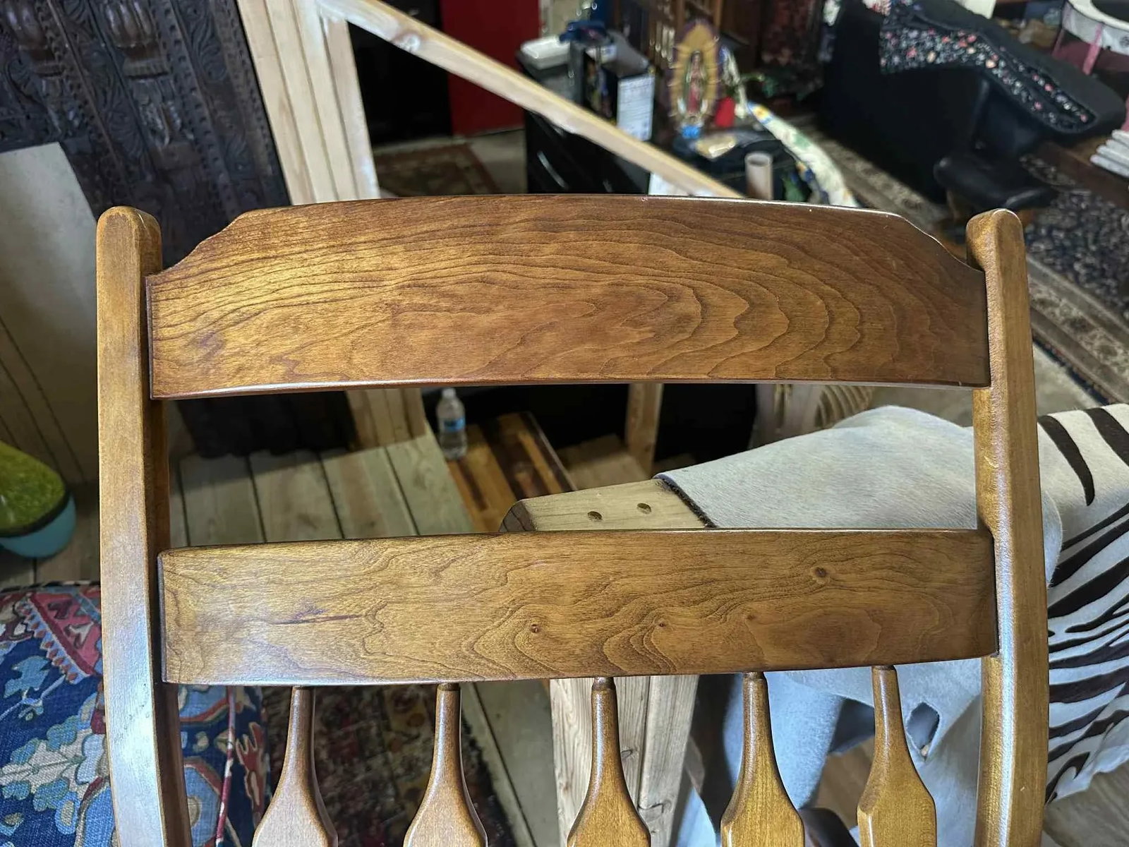 Stickley Cherry Wood Cattail Rocking Chair - Vintage Mid 20th Century Dated 1956 - 8