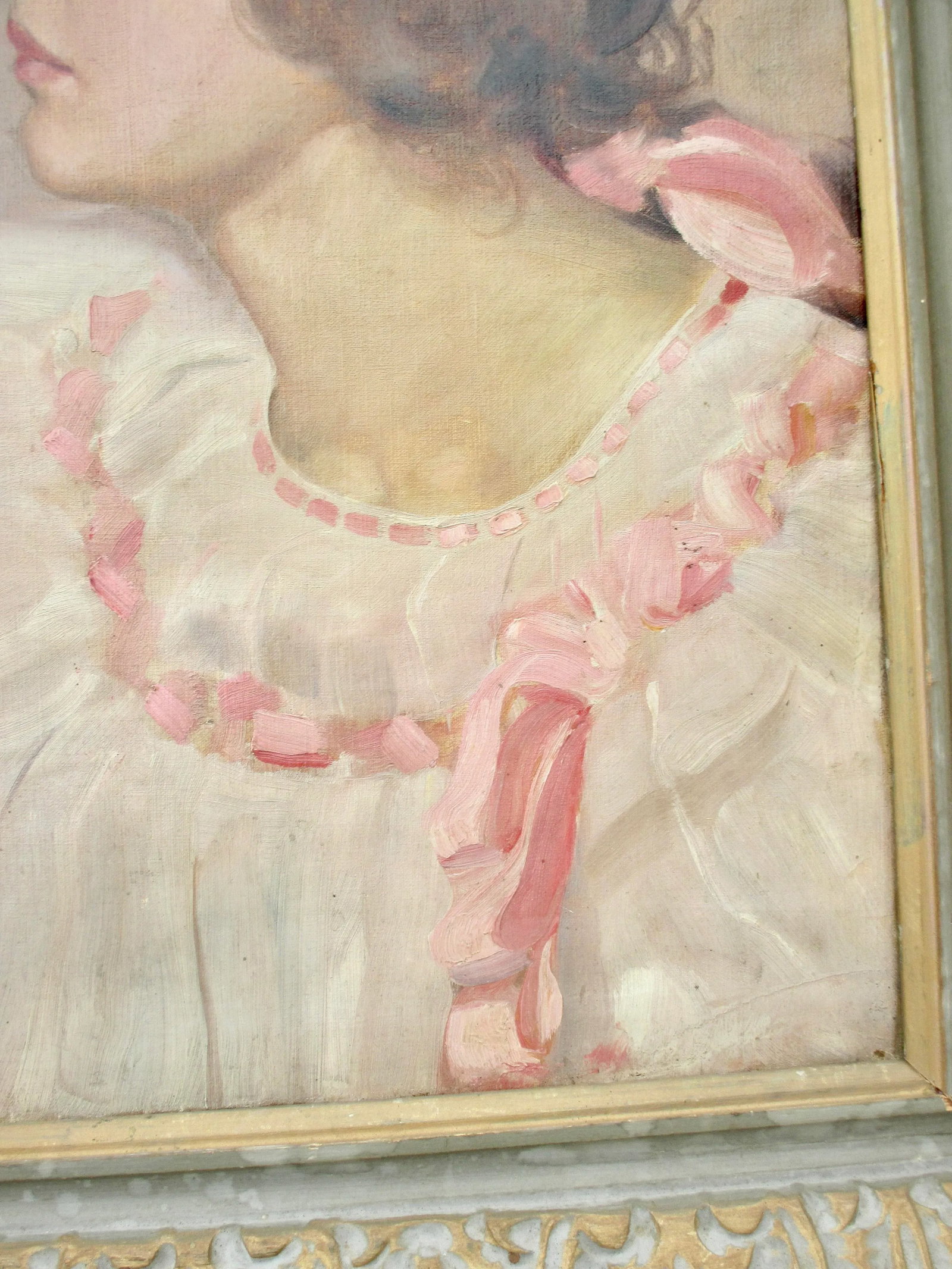 Portrait of a Young Lady in Pink and White - 3