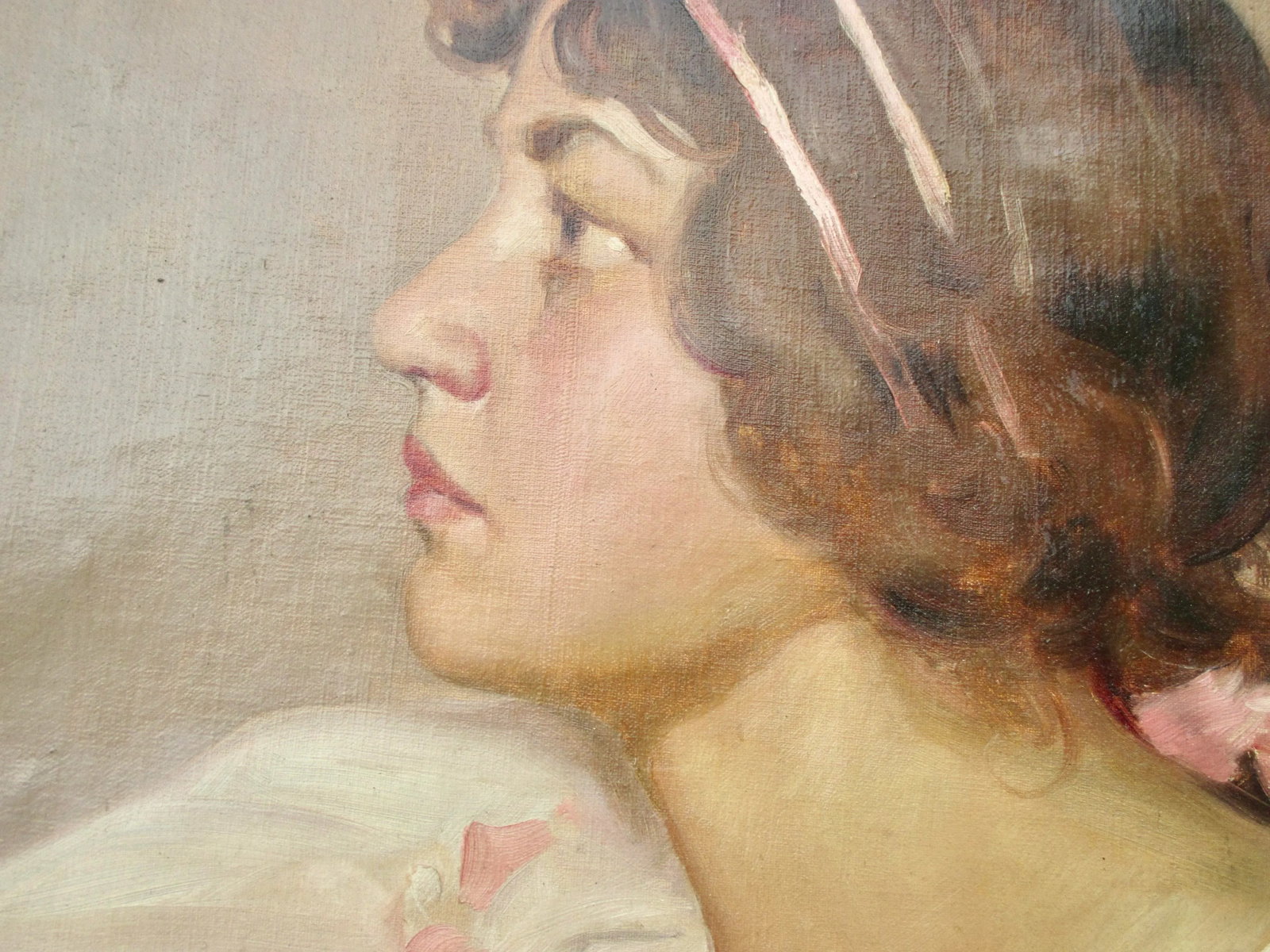 Portrait of a Young Lady in Pink and White - 5