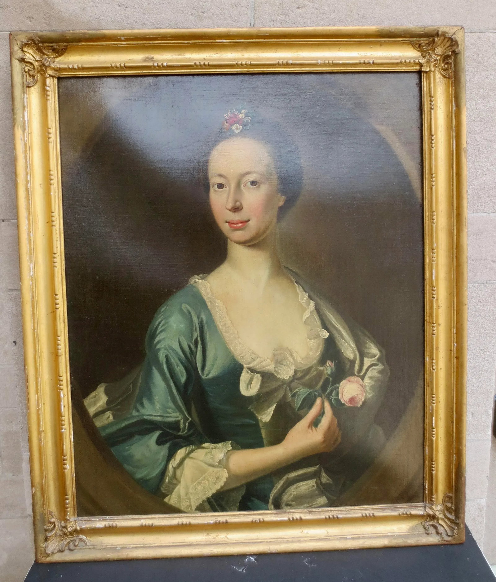 !8th Century Portrait of Noble Lady School Scottish/English Ramsey? - 2