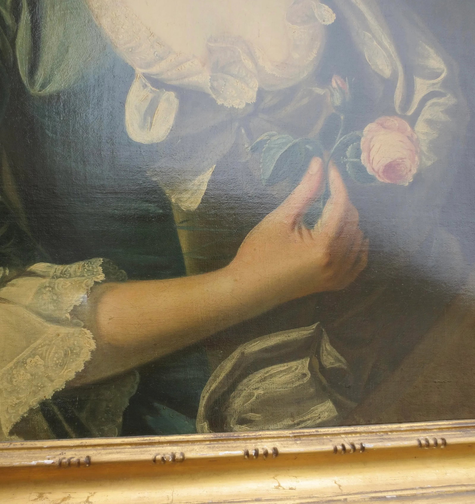 !8th Century Portrait of Noble Lady School Scottish/English Ramsey? - 5