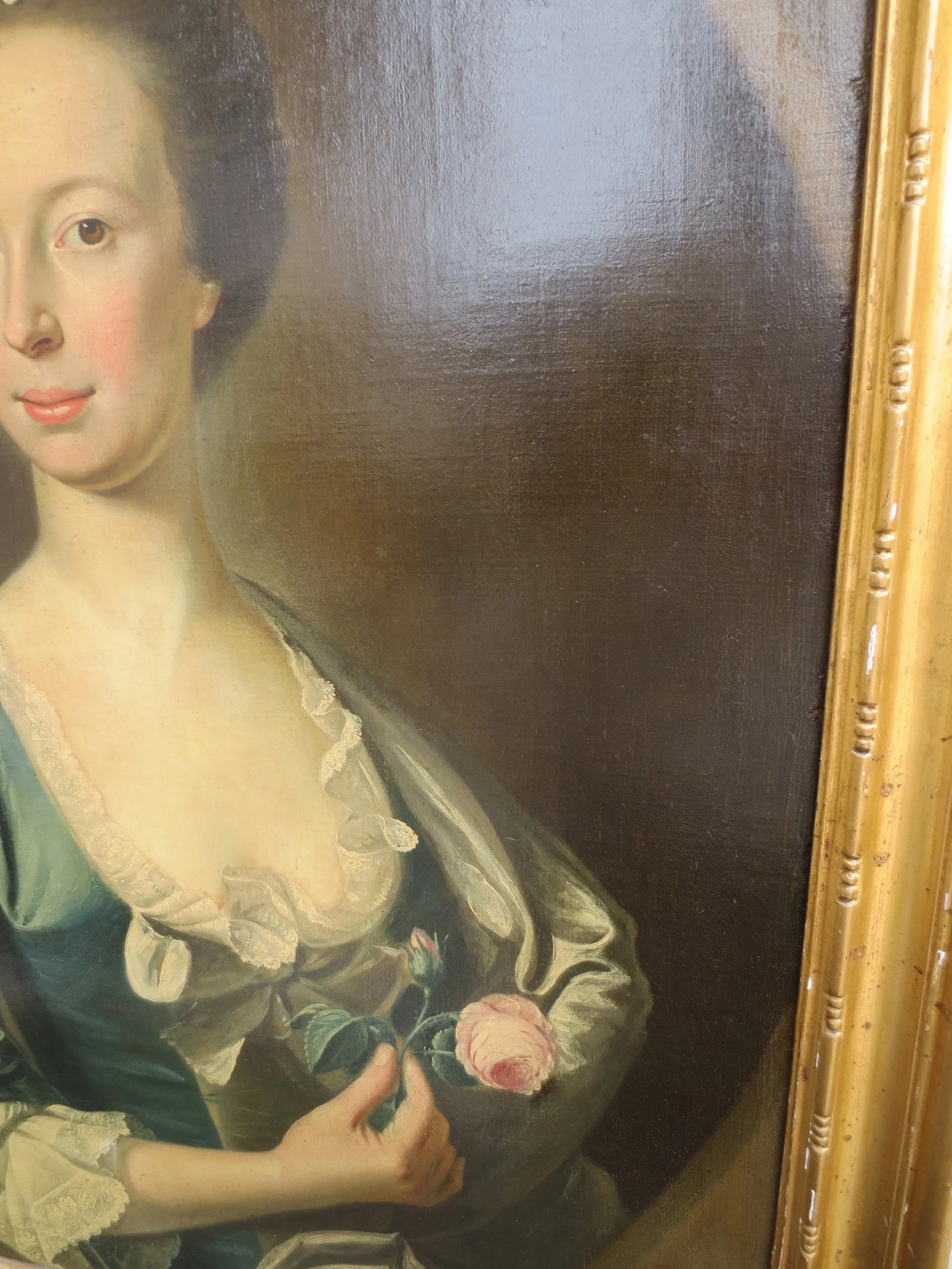 !8th Century Portrait of Noble Lady School Scottish/English Ramsey? - 7