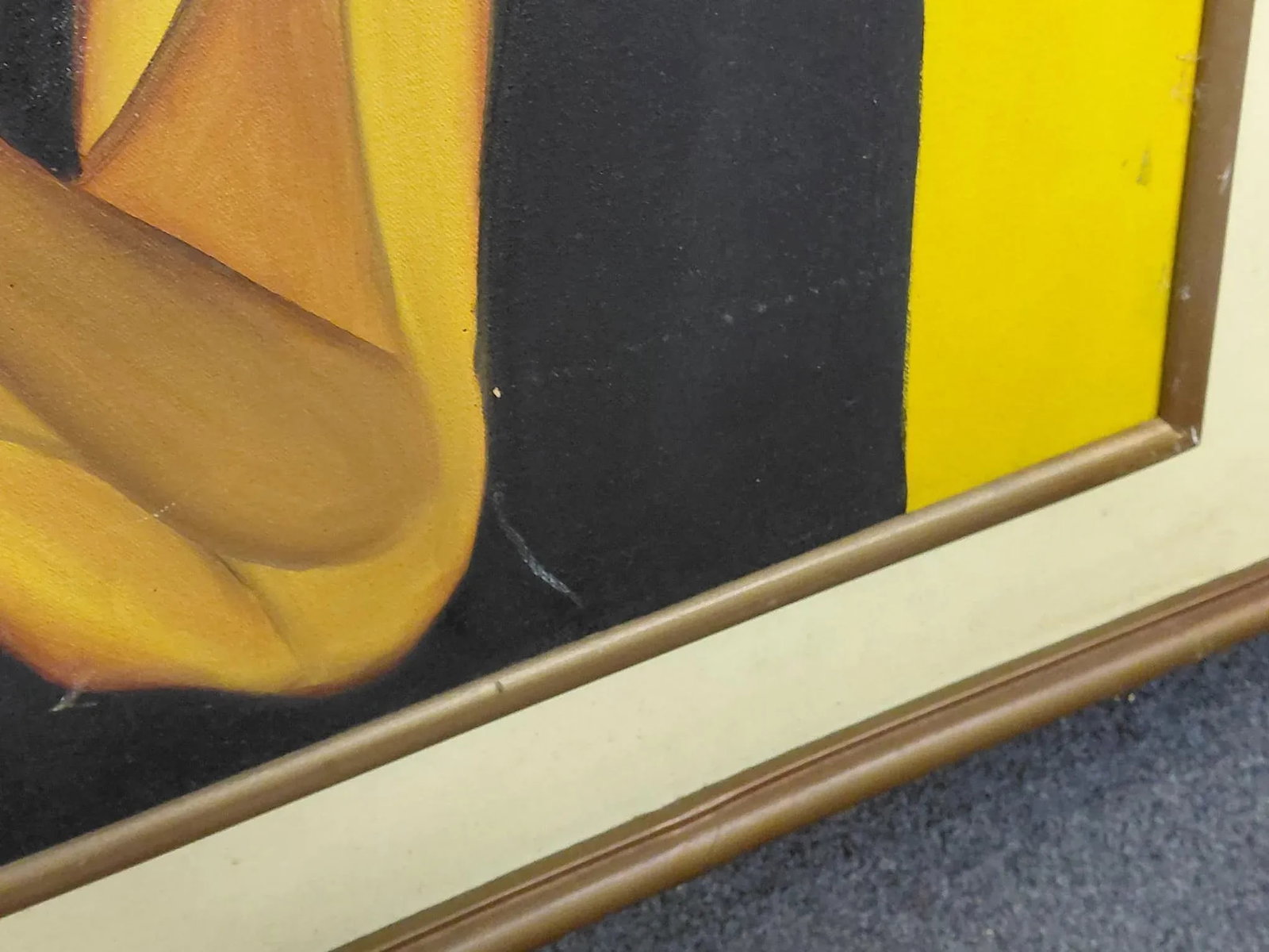 Framed Mother and Child Oil in Frame After Oswaldo Guayasamin - 11