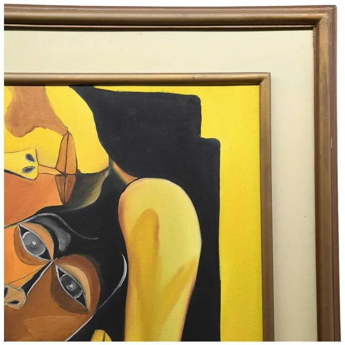 Framed Mother and Child Oil in Frame After Oswaldo Guayasamin - 5