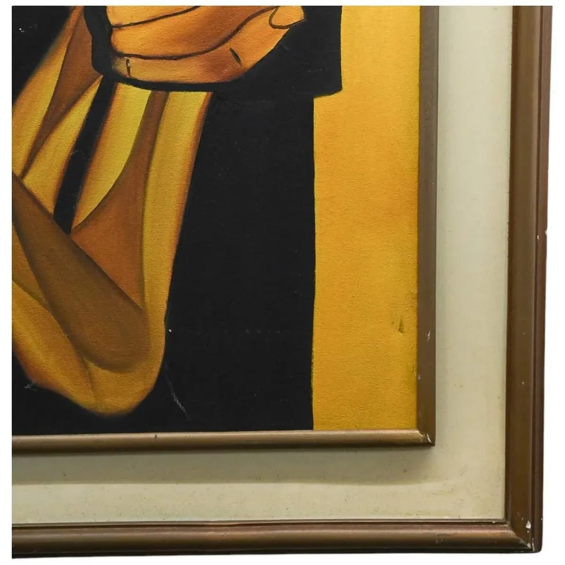 Framed Mother and Child Oil in Frame After Oswaldo Guayasamin - 6