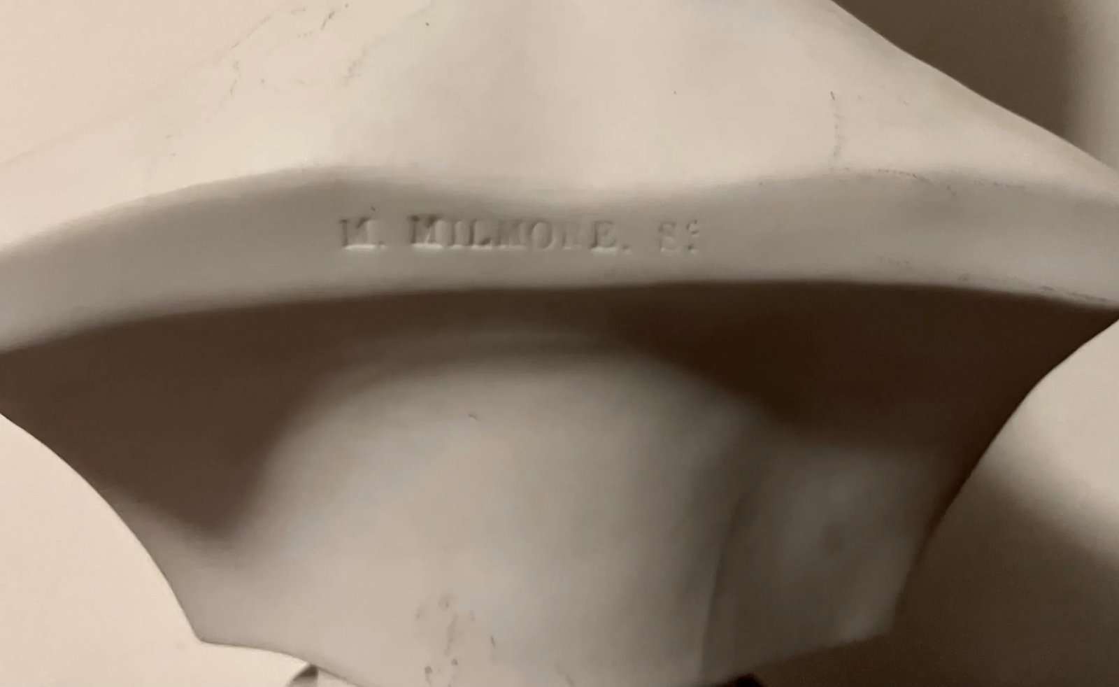 Antique 19th Century Parian Porcelain Portrait Library Bust of President Abraham Lincoln by Martin M - 10
