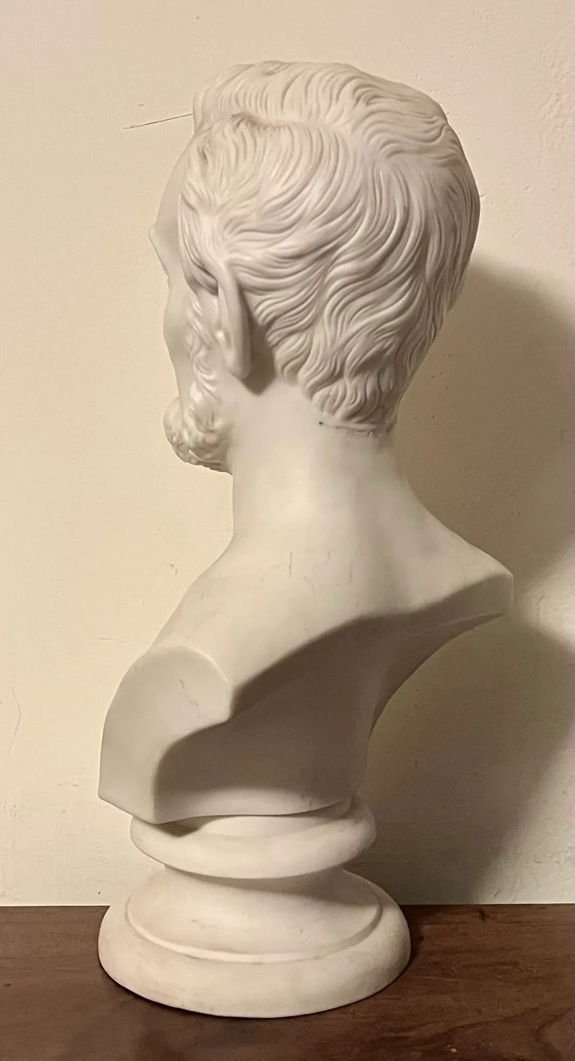 Antique 19th Century Parian Porcelain Portrait Library Bust of President Abraham Lincoln by Martin M - 11
