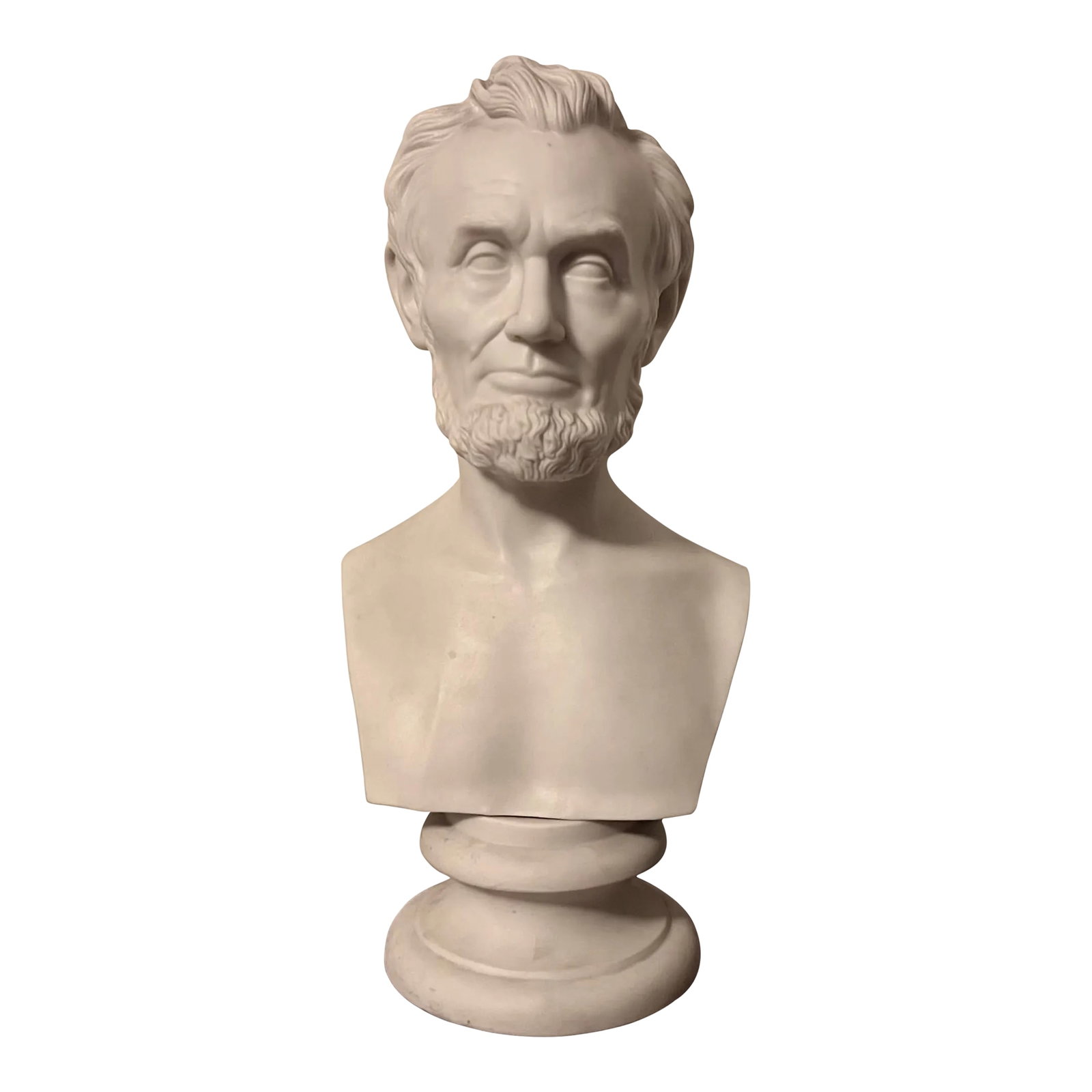 Antique 19th Century Parian Porcelain Portrait Library Bust of President Abraham Lincoln by Martin M (1 of 16)