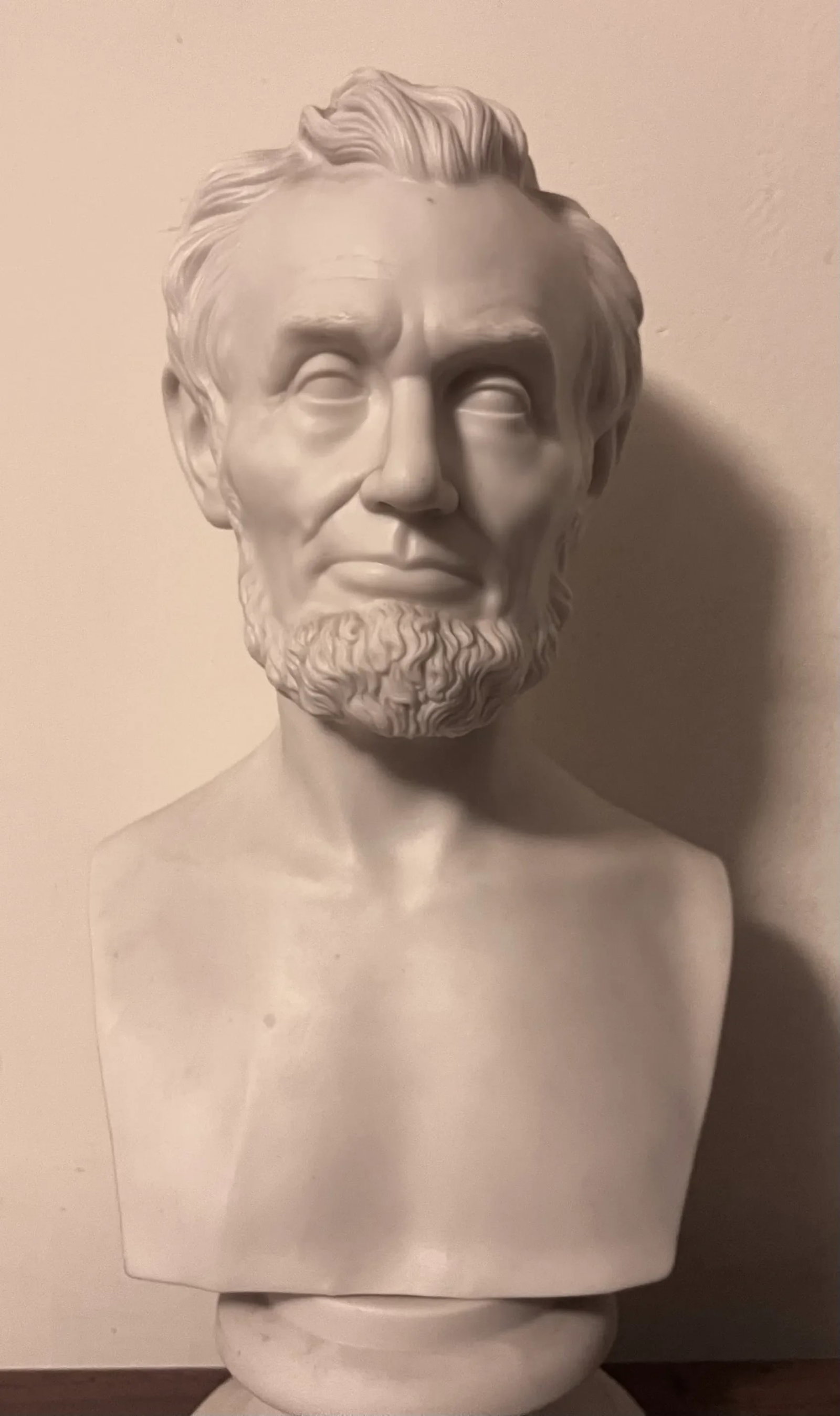 Antique 19th Century Parian Porcelain Portrait Library Bust of President Abraham Lincoln by Martin M - 6