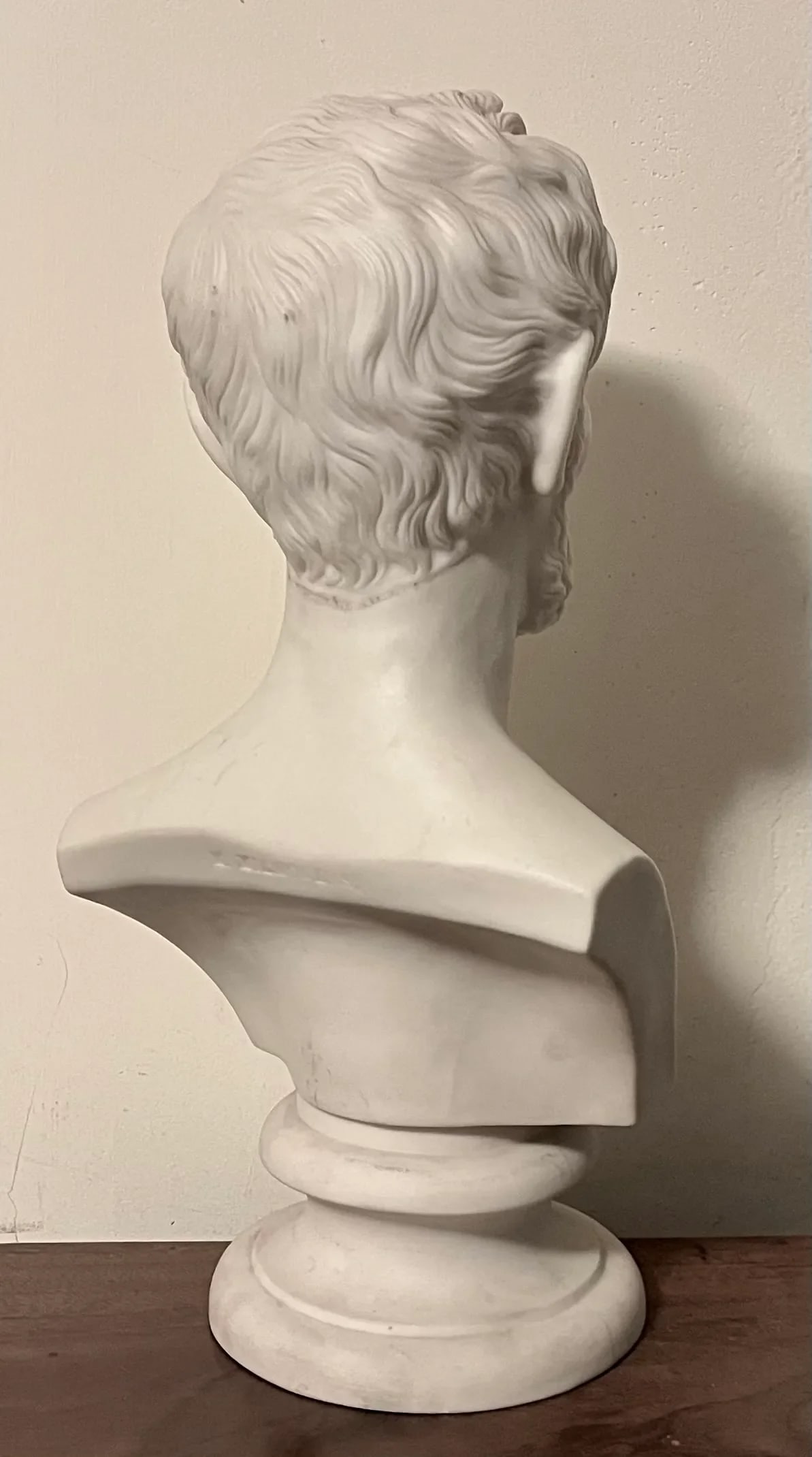 Antique 19th Century Parian Porcelain Portrait Library Bust of President Abraham Lincoln by Martin M - 7