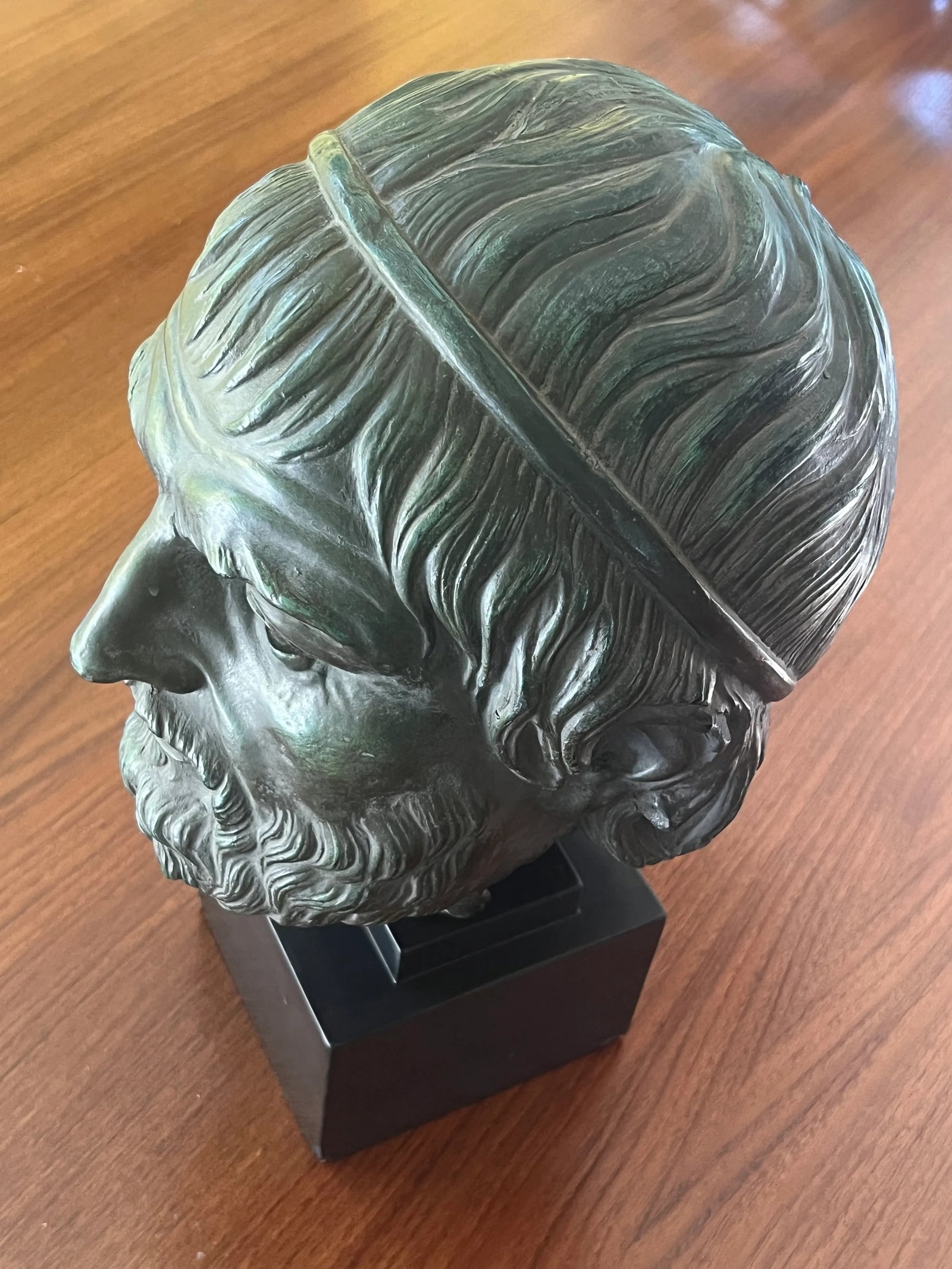 Hellenistic Bust Sophocles Bronze Reproduction 1960 - 9