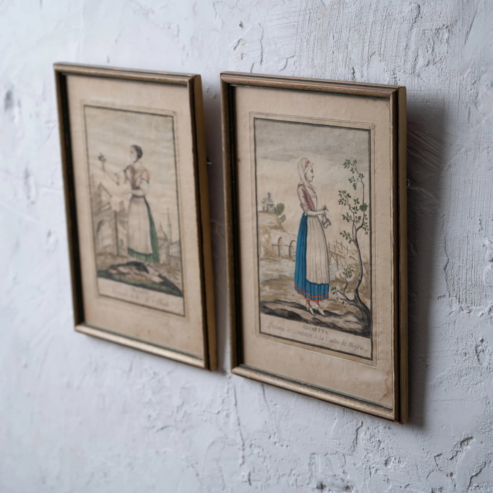 Antonio Maria Stagnon - Fashions of Piedmont, Italy Engravings, 1780 - 4