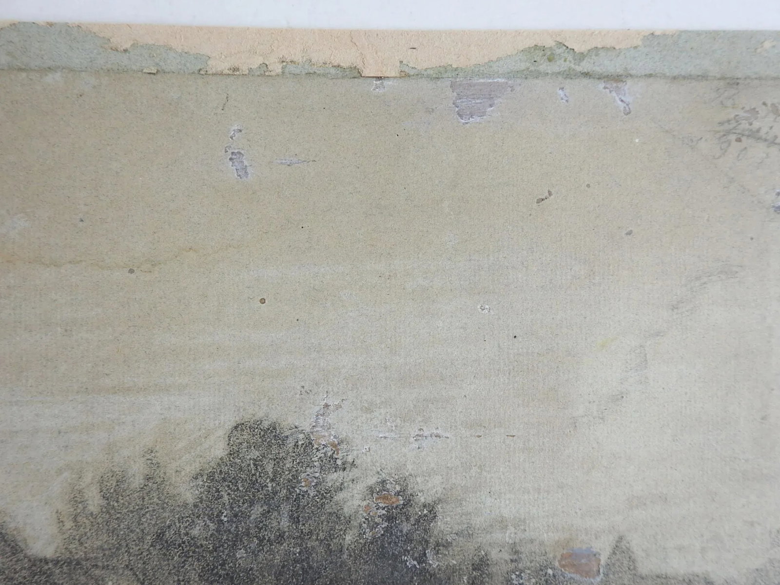 Late 19th Century Pastoral Lake Cottage Charcoal Drawing - 2
