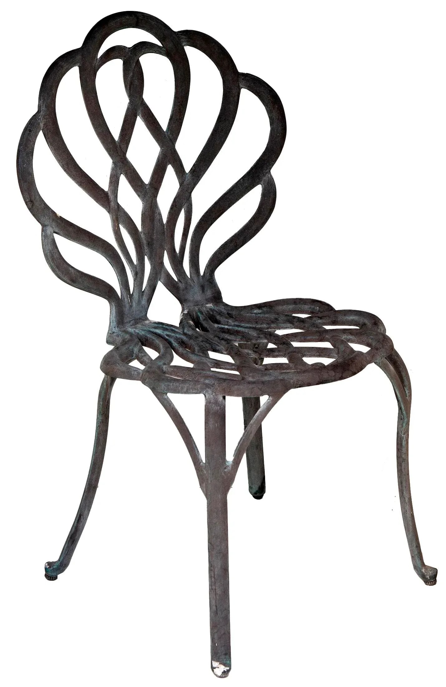 Pair of Vintage Cast Iron Garden Chairs - 4