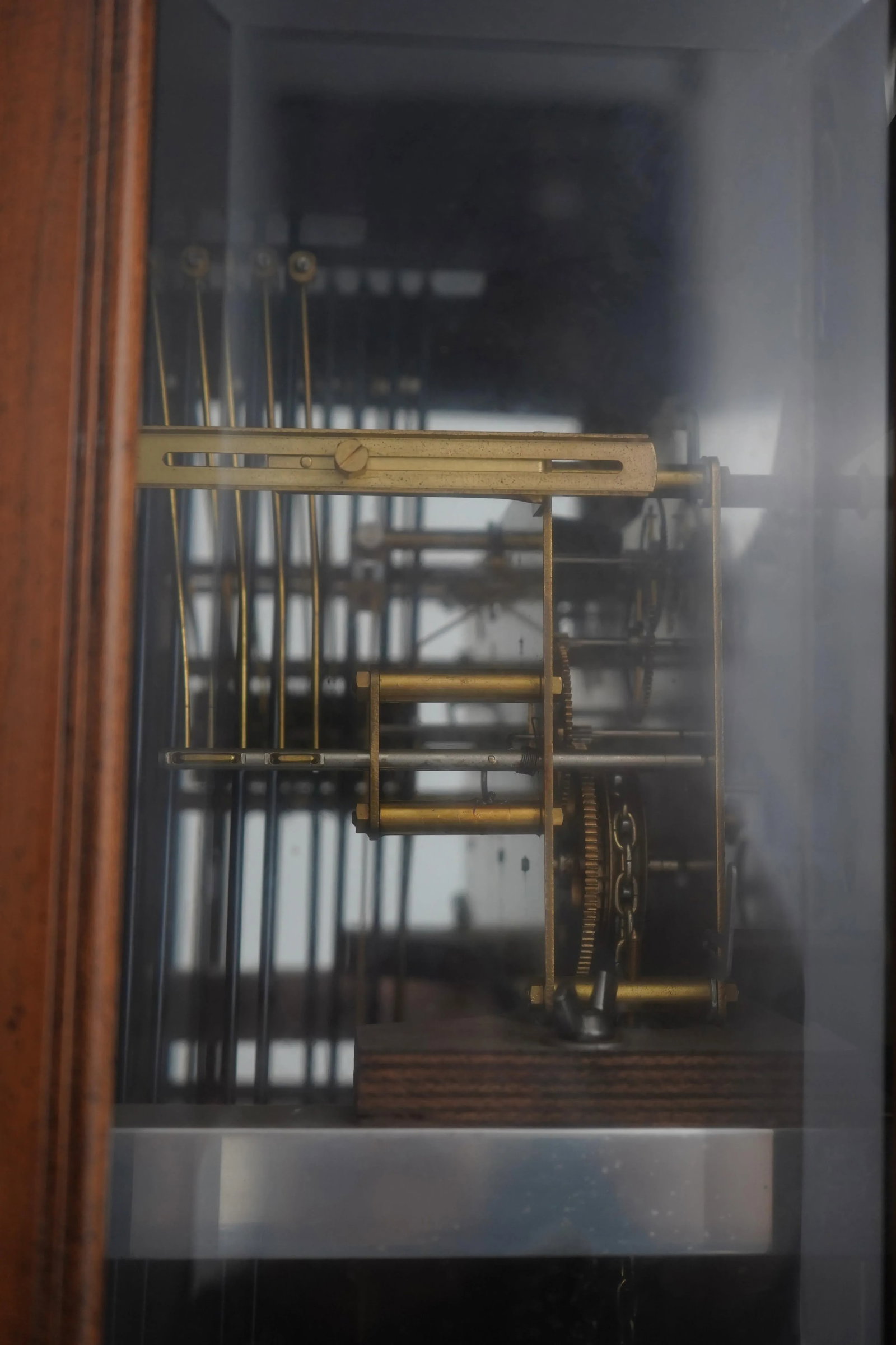 Ridgeway Cherry Tall Case Grandfather Clock - 14