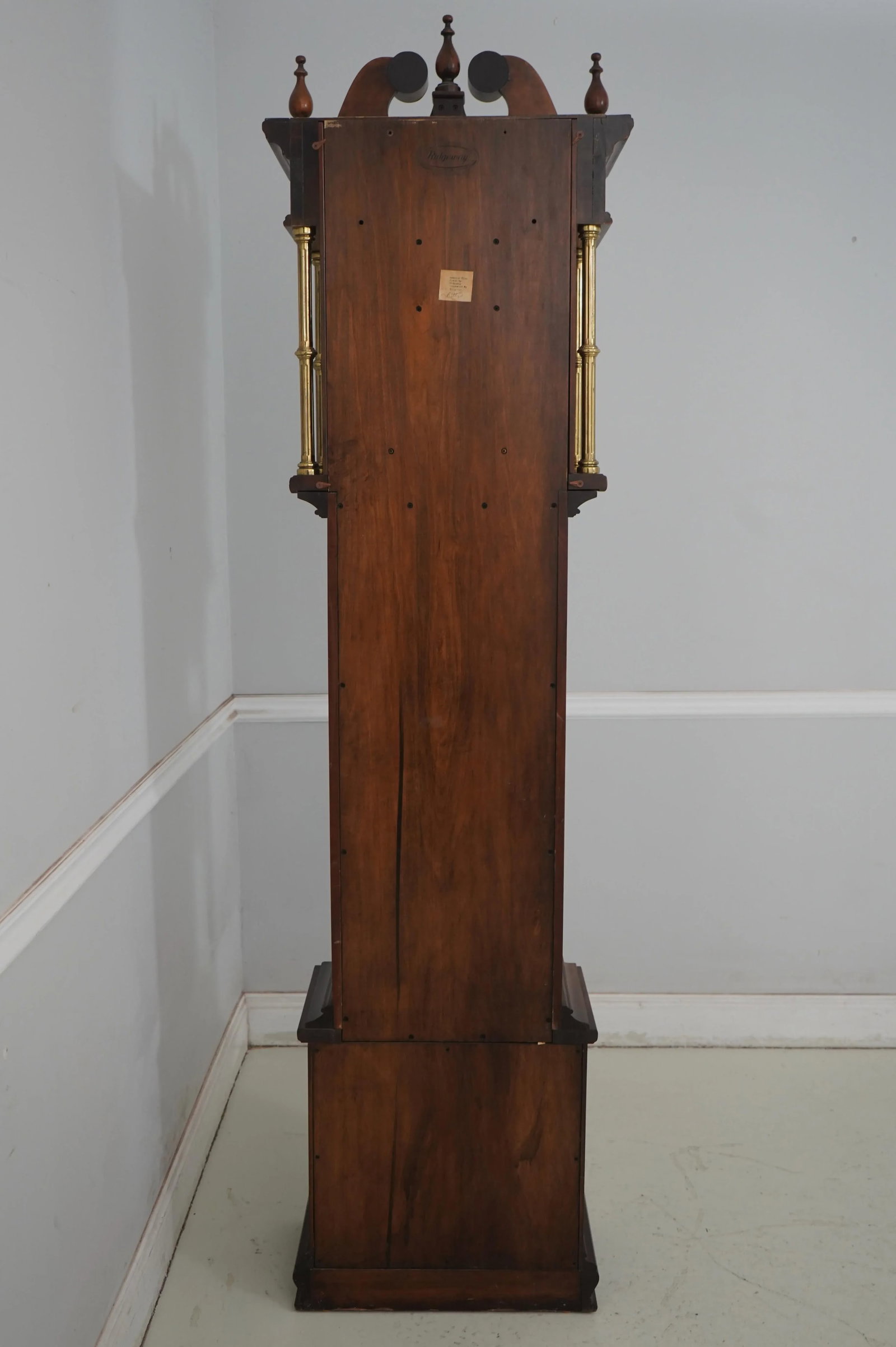Ridgeway Cherry Tall Case Grandfather Clock - 15