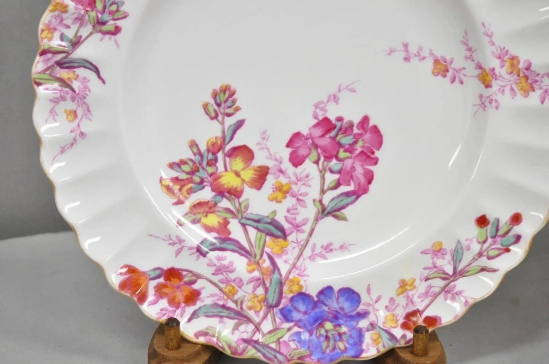 Mid 20th Century Spode England "Chelsea Garden" Bone China Porcelain Dinner Set of 51 Pc - 7
