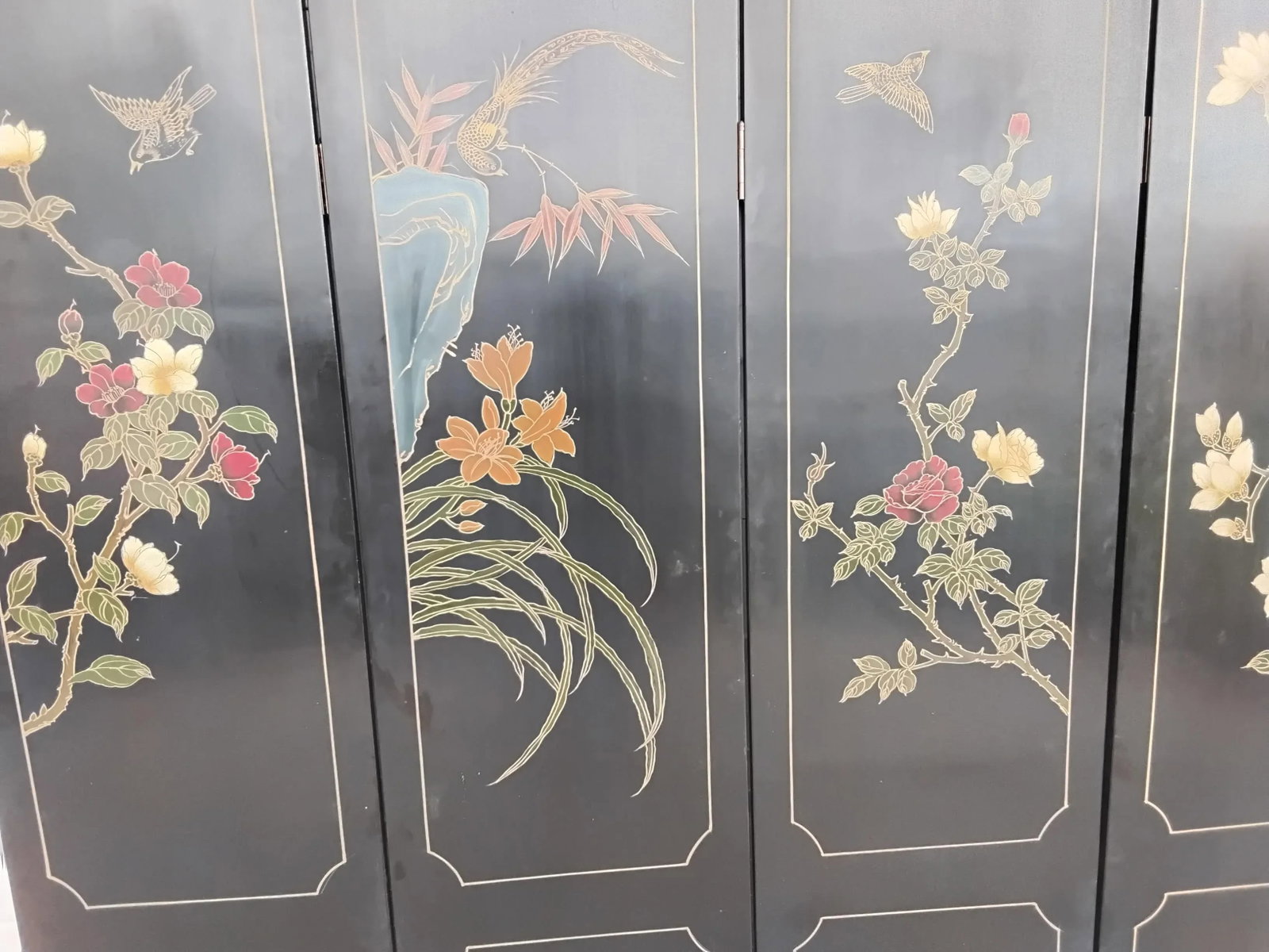 1970s Asian Screen Room Divider - 8