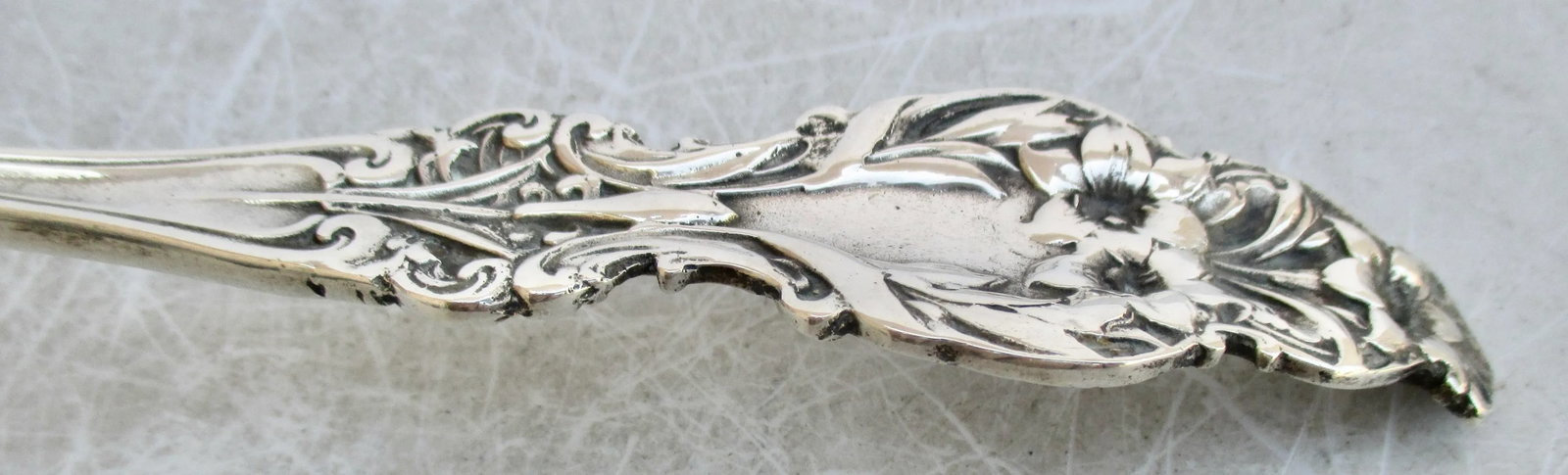 Art Nouveau Sterling Soup Laddle - 3
