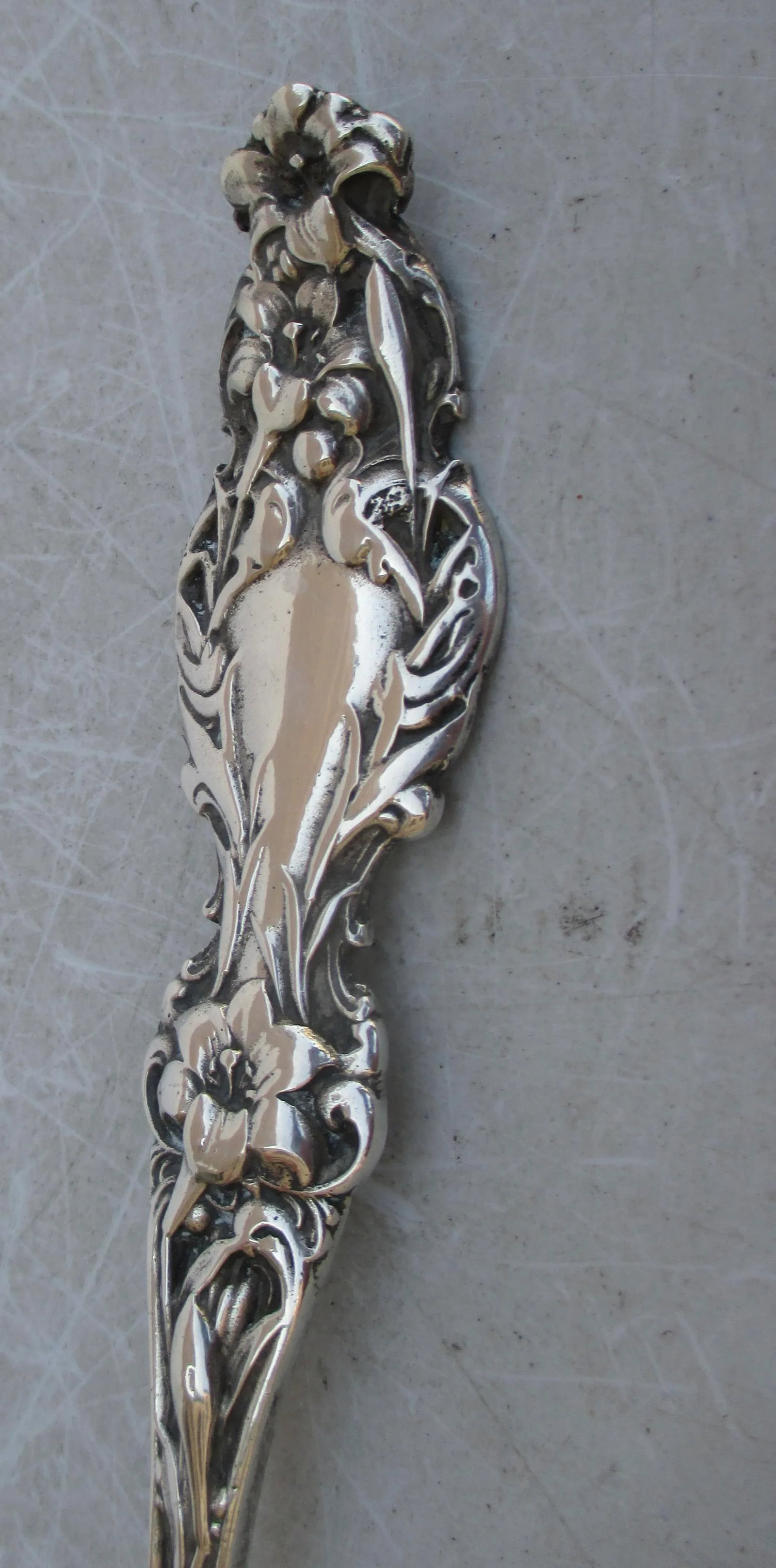 Art Nouveau Sterling Soup Laddle - 9