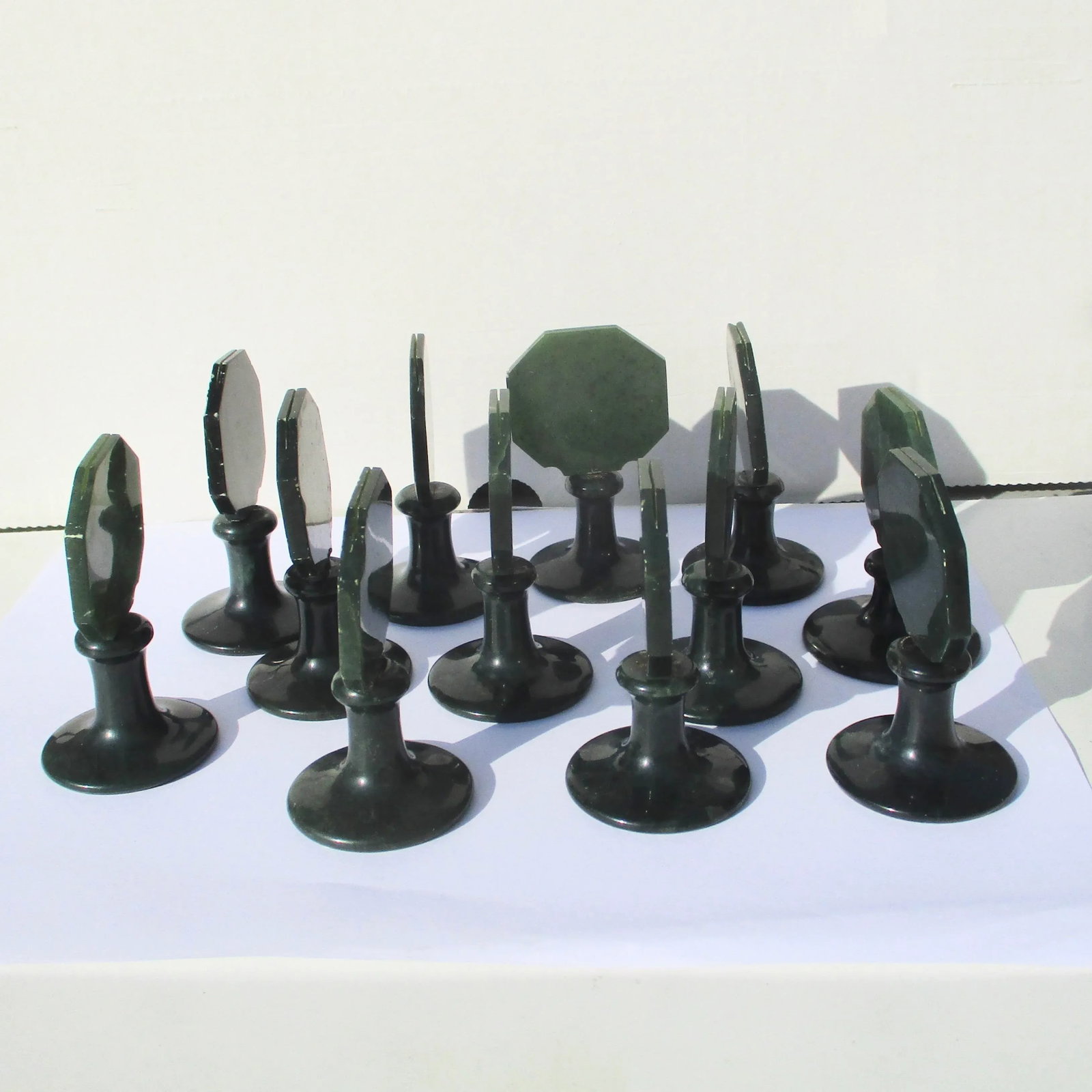 Set of 12 Grand Hotel Jade Place Card Holders - Set of 12 - 3